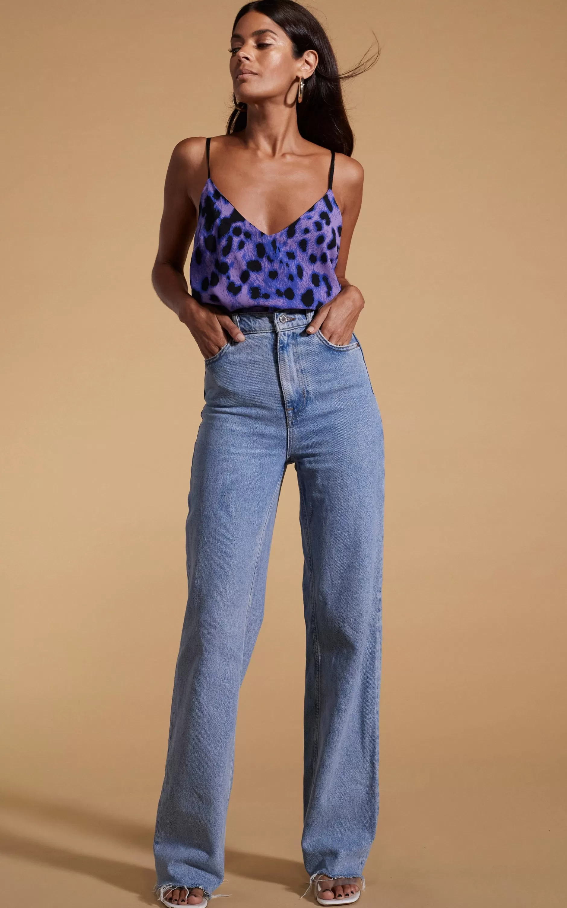 Dancing Leopard Birdie Cami Top In Lilac Leopard>Women Tops