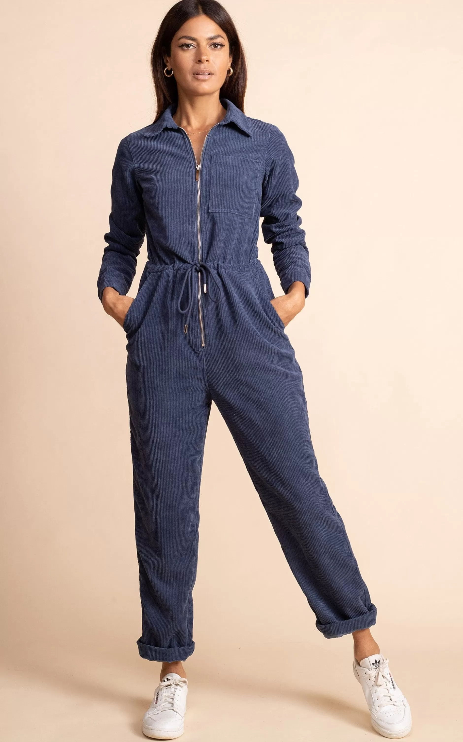 Dancing Leopard Blaze Boilersuit In Army Blue>Women Jumpsuits