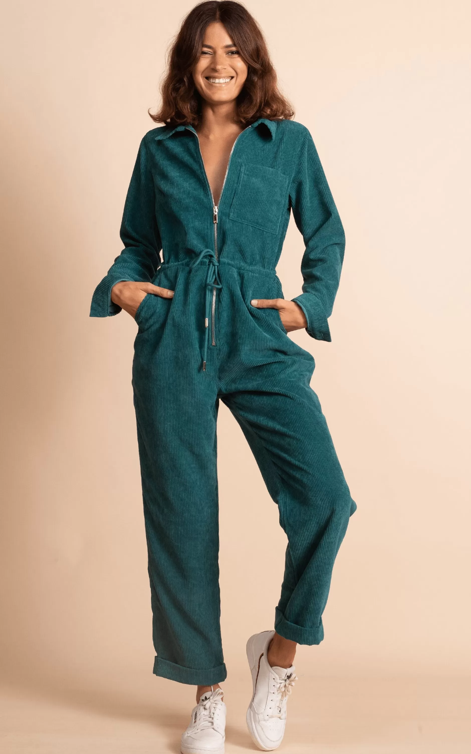 Dancing Leopard Blaze Boilersuit In Pine Green>Women Jumpsuits