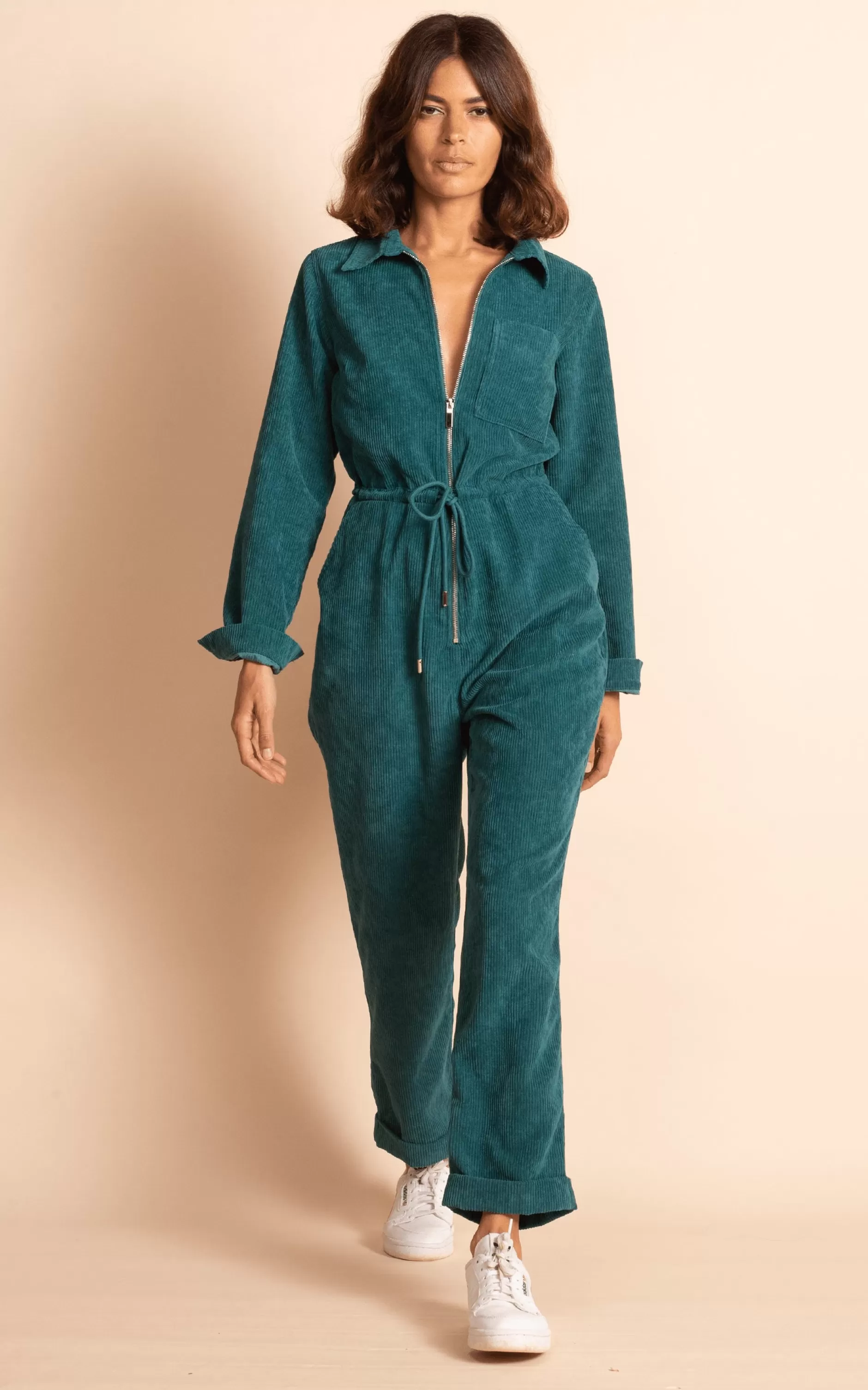 Dancing Leopard Blaze Boilersuit In Pine Green>Women Jumpsuits