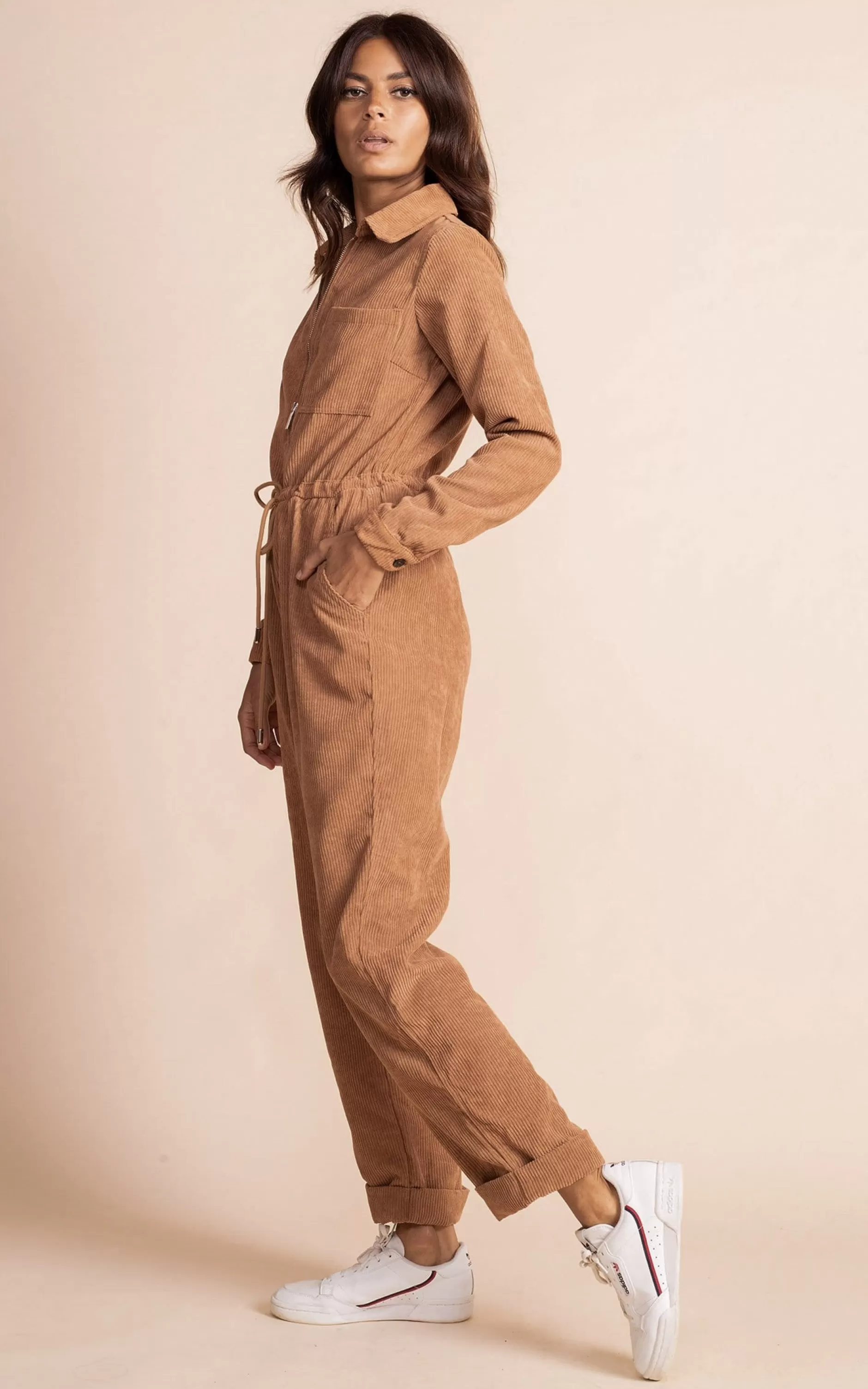 Dancing Leopard Blaze Boilersuit In Tan>Women Jumpsuits
