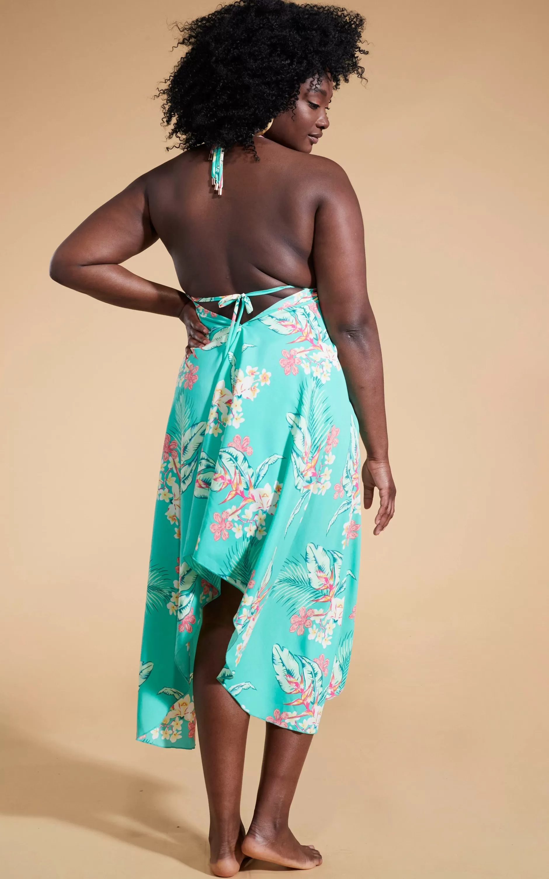 Dancing Leopard Boho Maxi Dress In Green Tropical>Women Dresses