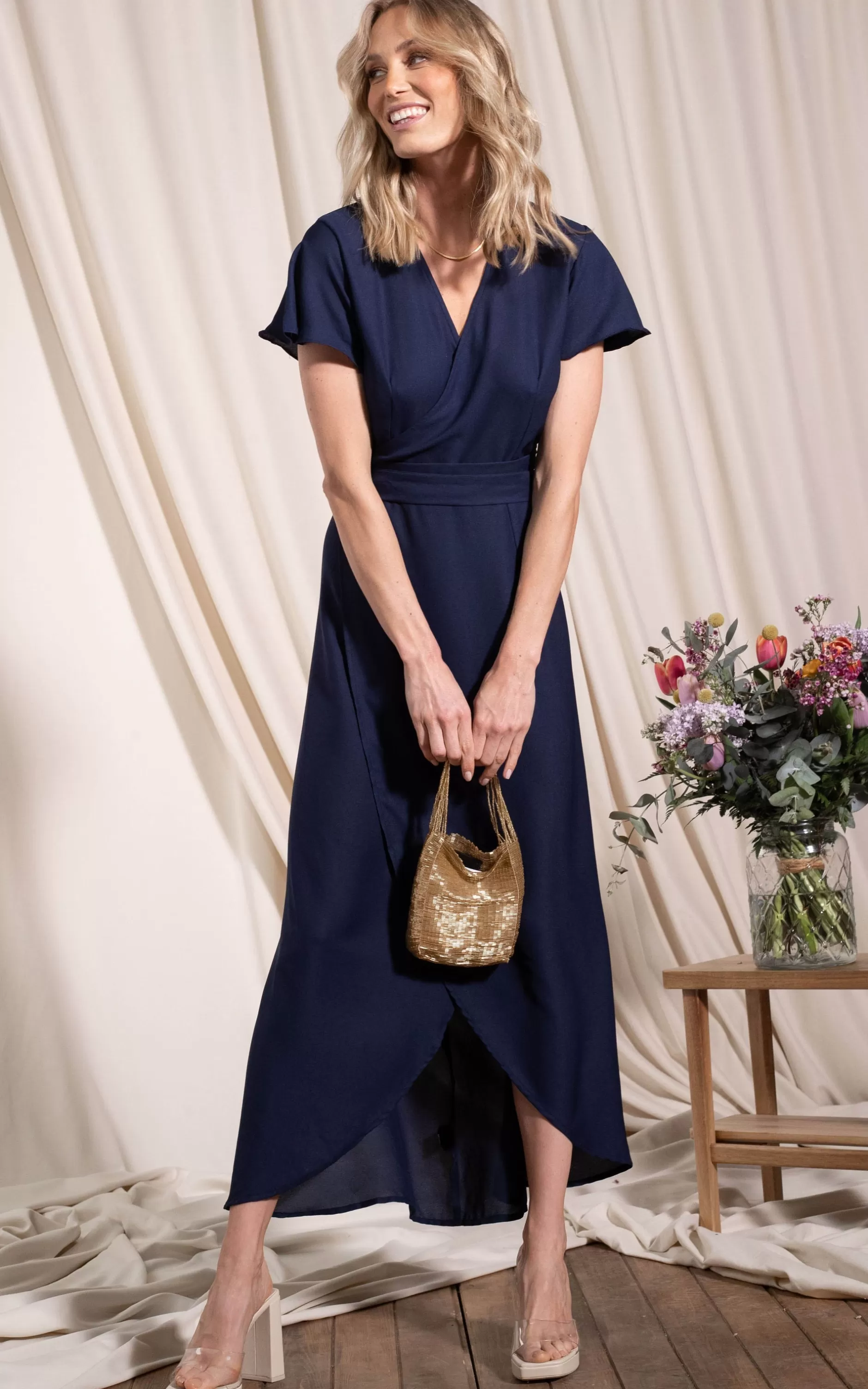 Dancing Leopard Cayenne Dress In Navy>Women Dresses