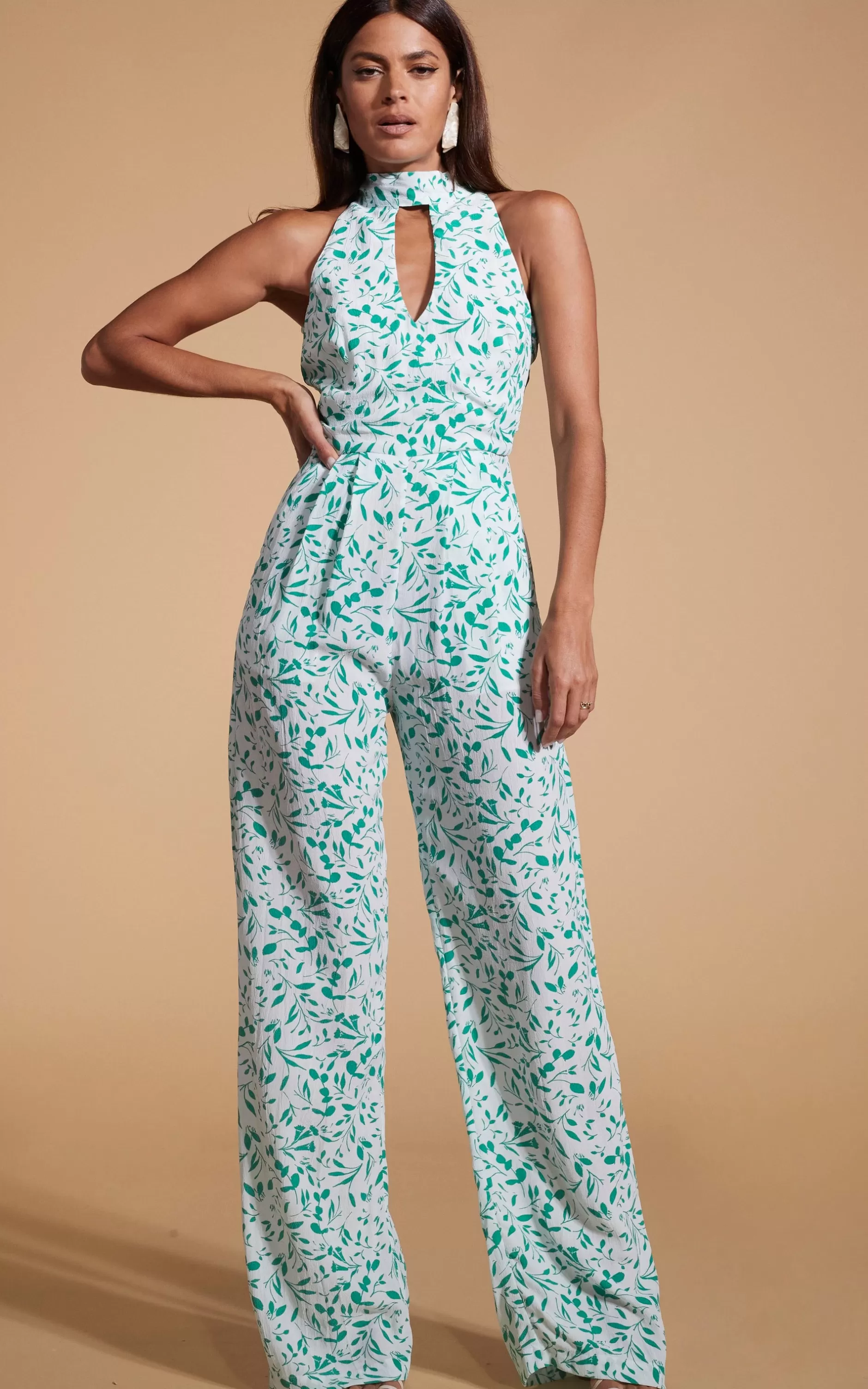 Dancing Leopard Cypress Jumpsuit In Green Leaf>Women Jumpsuits