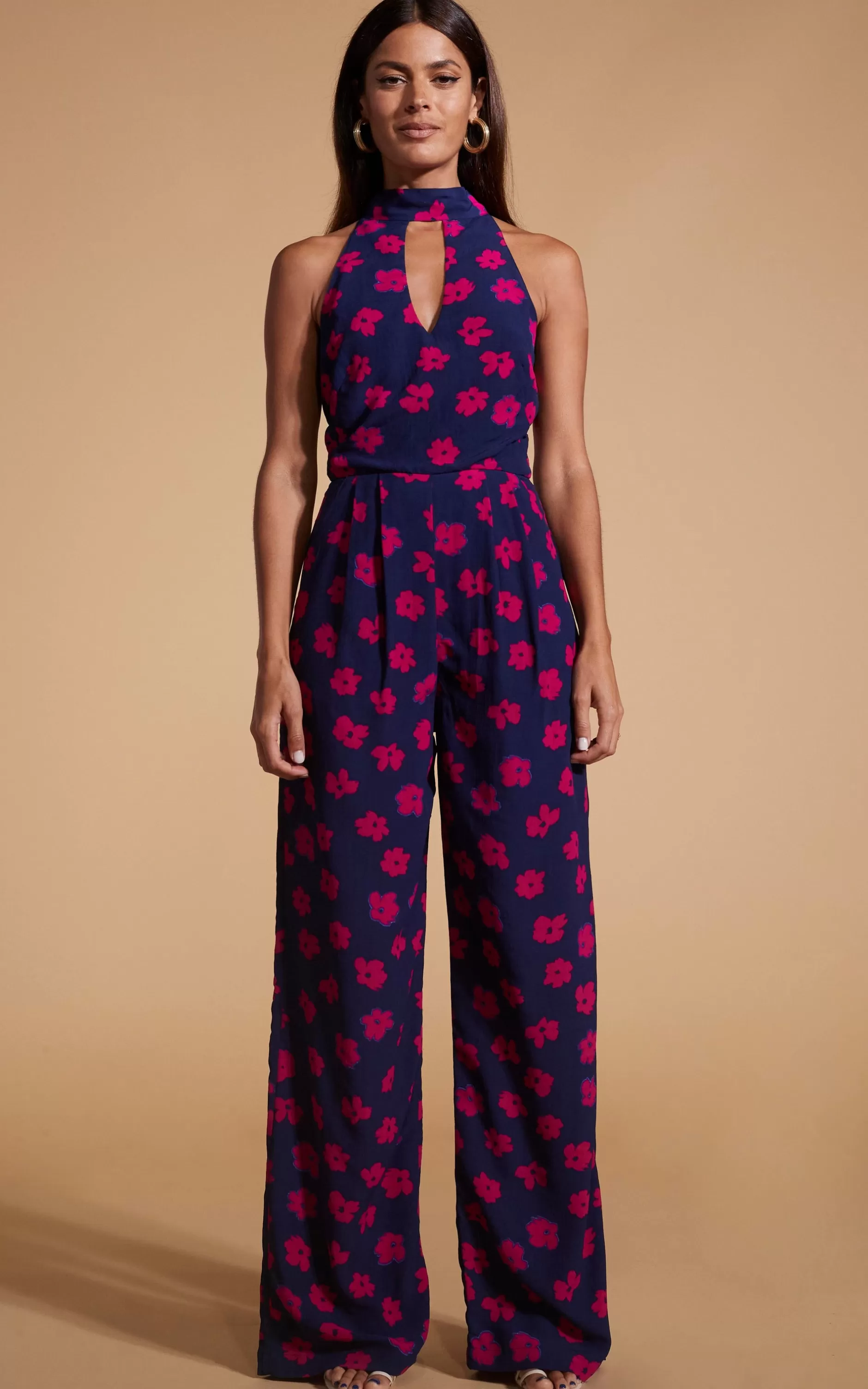 Dancing Leopard Cypress Jumpsuit In Pink Daisy>Women Jumpsuits