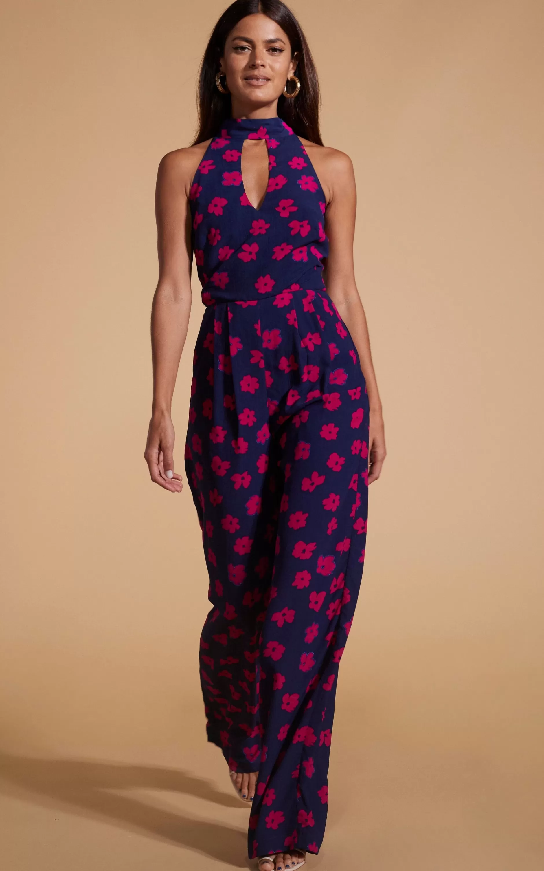 Dancing Leopard Cypress Jumpsuit In Pink Daisy>Women Jumpsuits