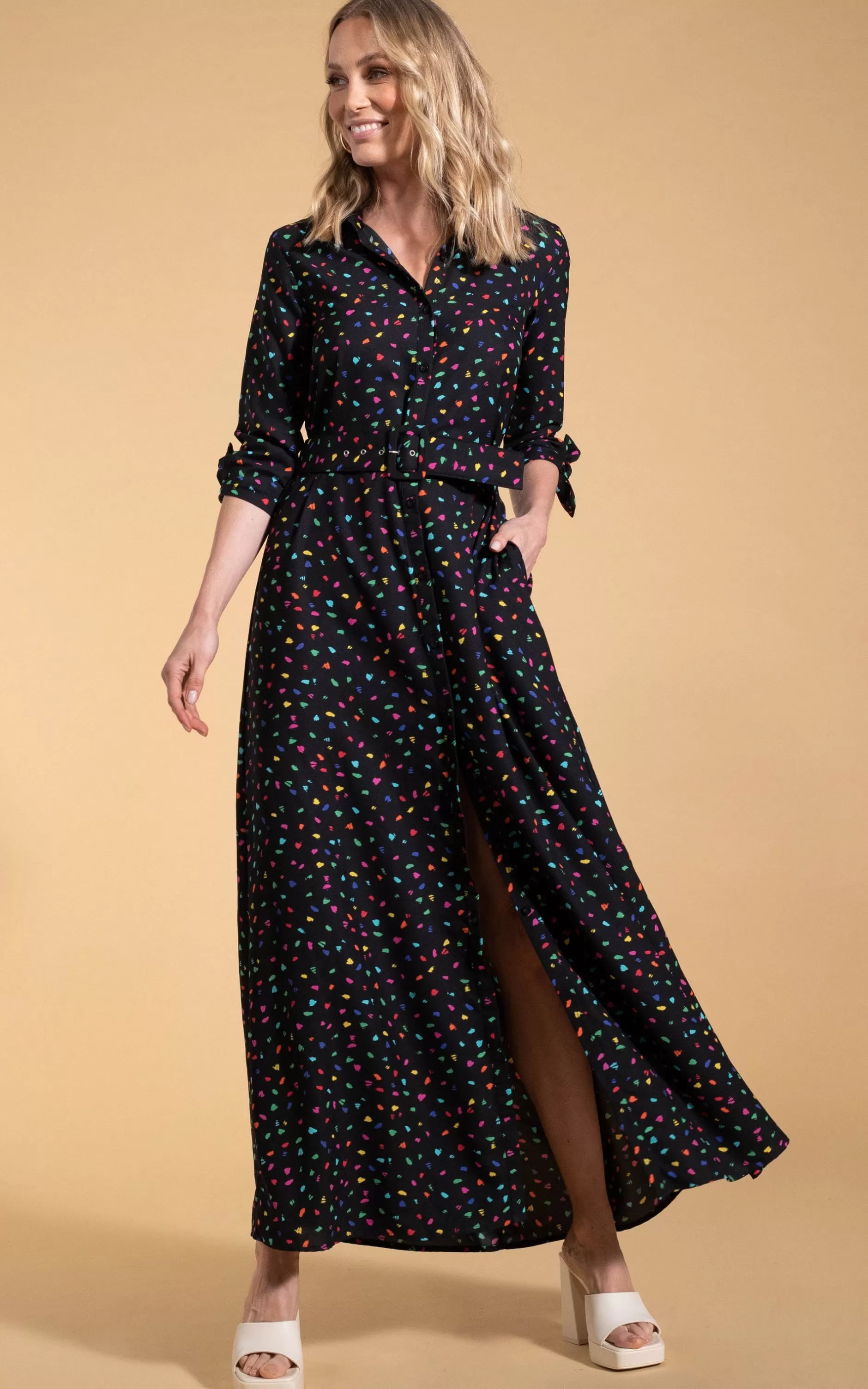 Dancing Leopard Dove Dress In Abstract Multi>Women Dresses