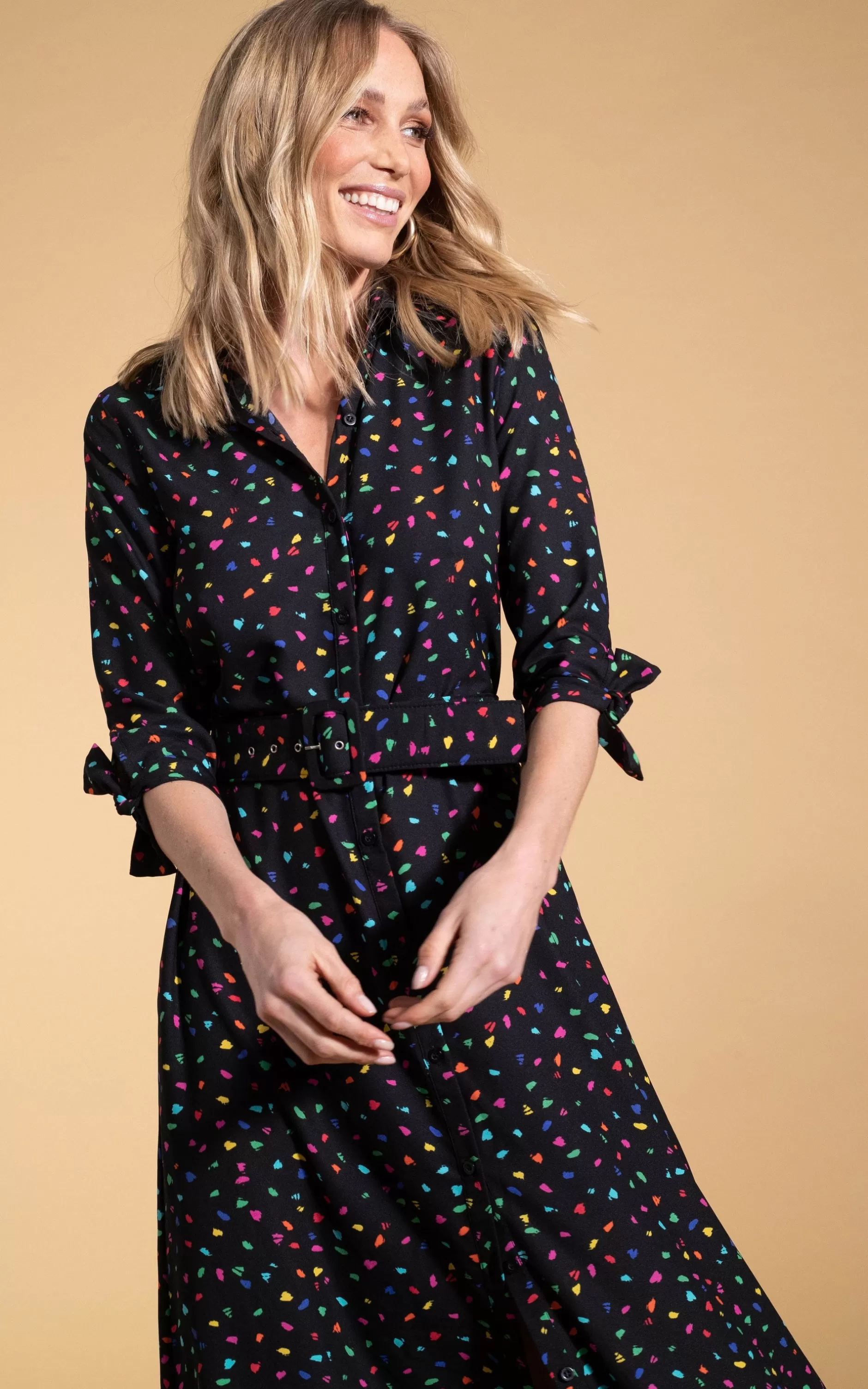 Dancing Leopard Dove Dress In Abstract Multi>Women Dresses
