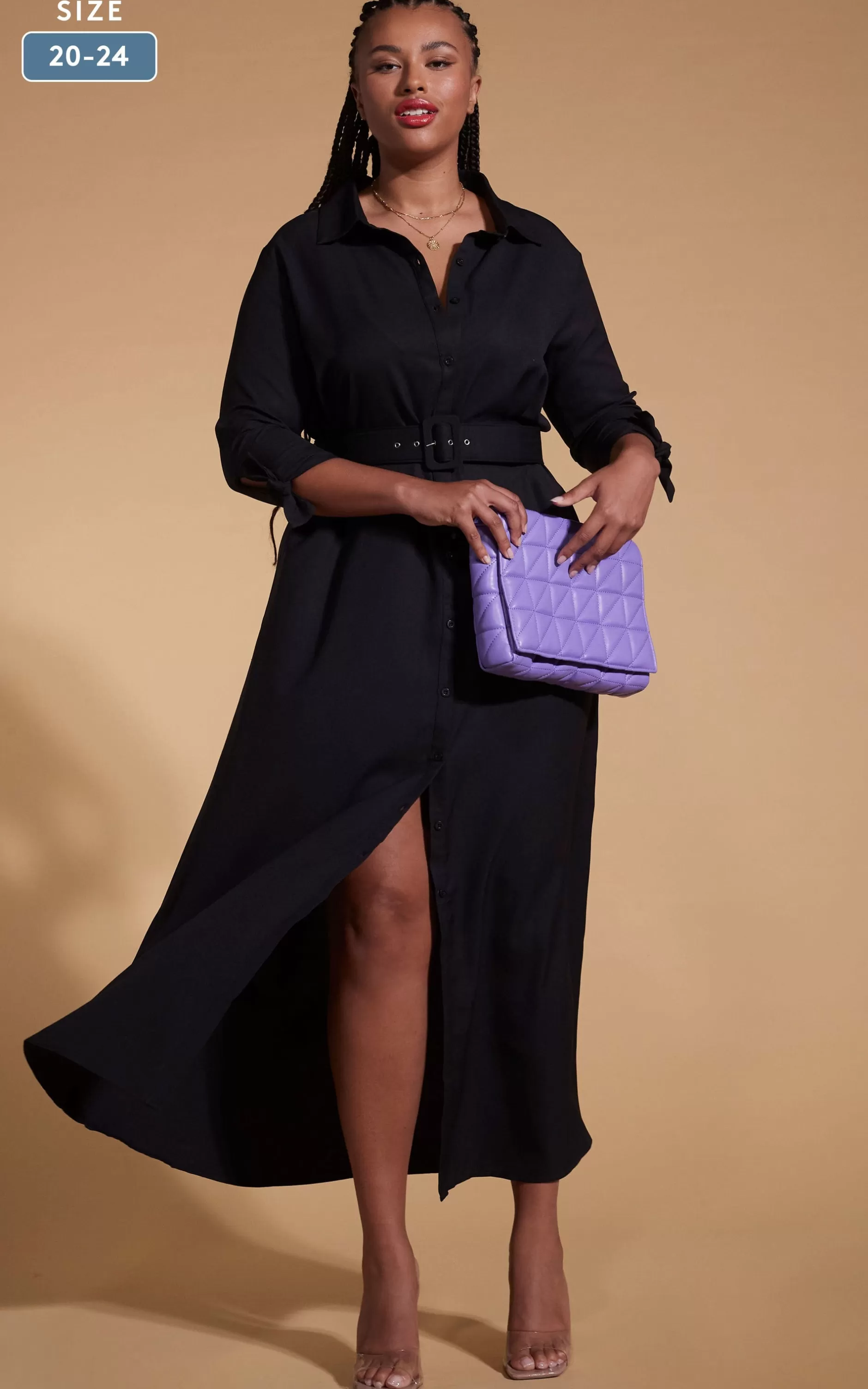 Dancing Leopard Dove Dress In Black-Extended Sizing>Women Dresses