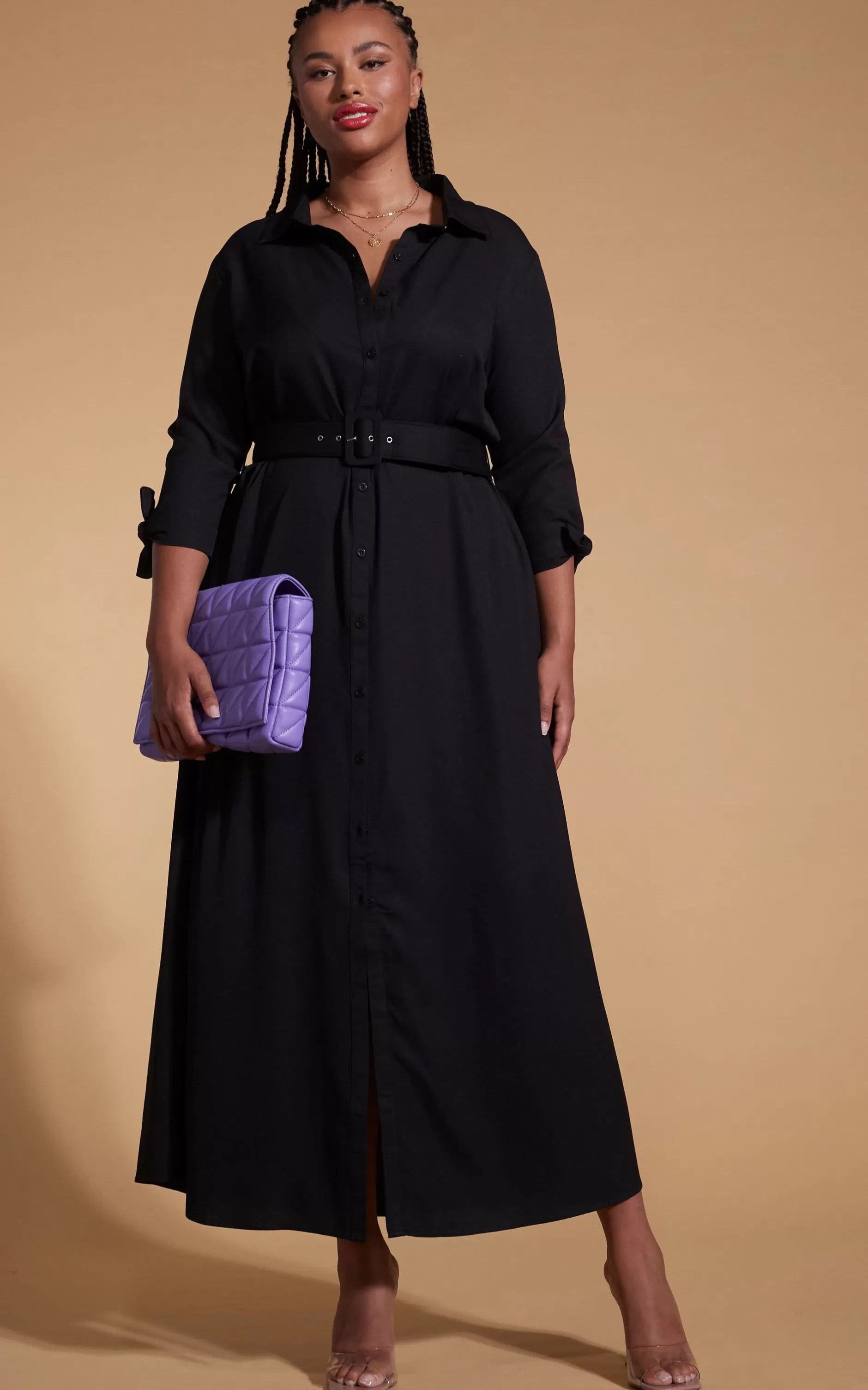Dancing Leopard Dove Dress In Black-Extended Sizing>Women Dresses