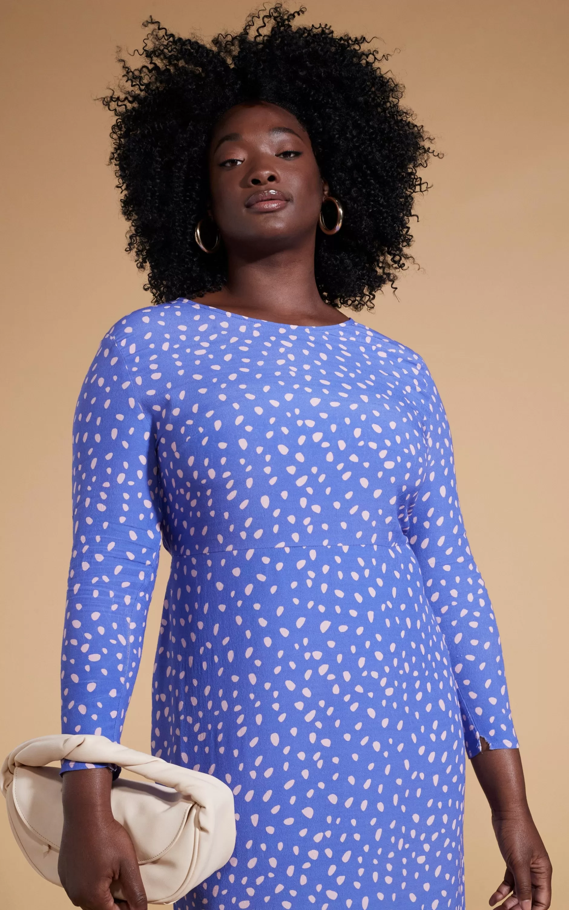 Dancing Leopard Estella Midaxi Dress In Odd Dot Pink On Amparo Blue>Women Dresses