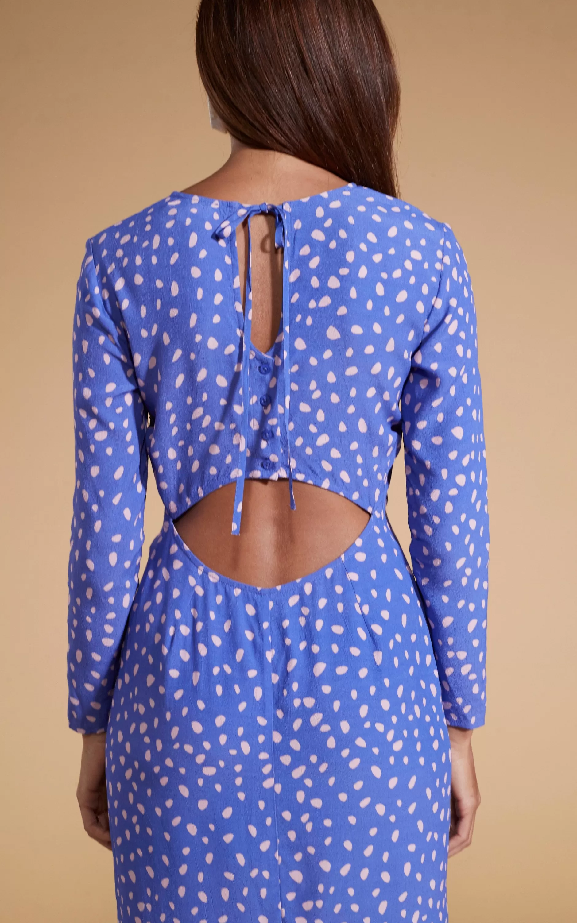 Dancing Leopard Estella Midaxi Dress In Odd Dot Pink On Amparo Blue>Women Dresses