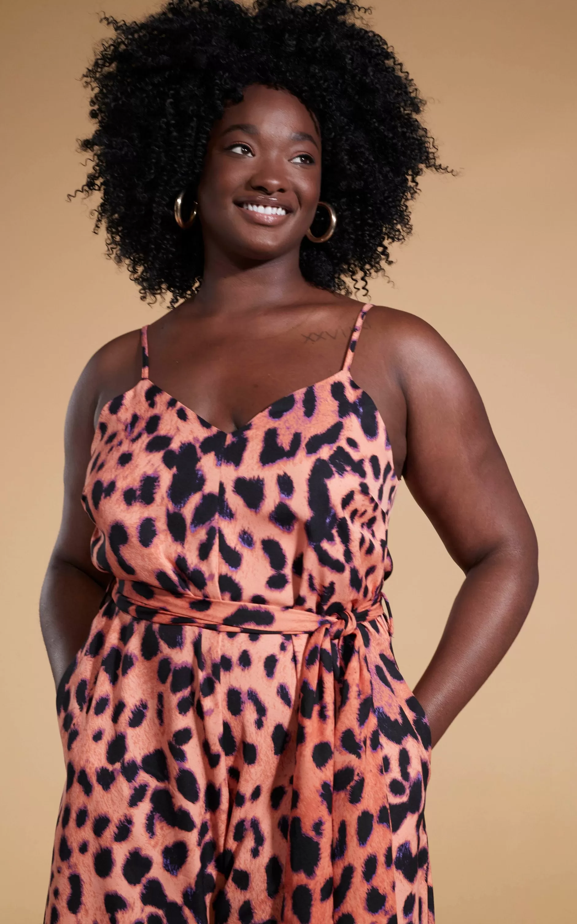 Dancing Leopard Gabriella Jumpsuit In Plorange Leopard>Women Jumpsuits