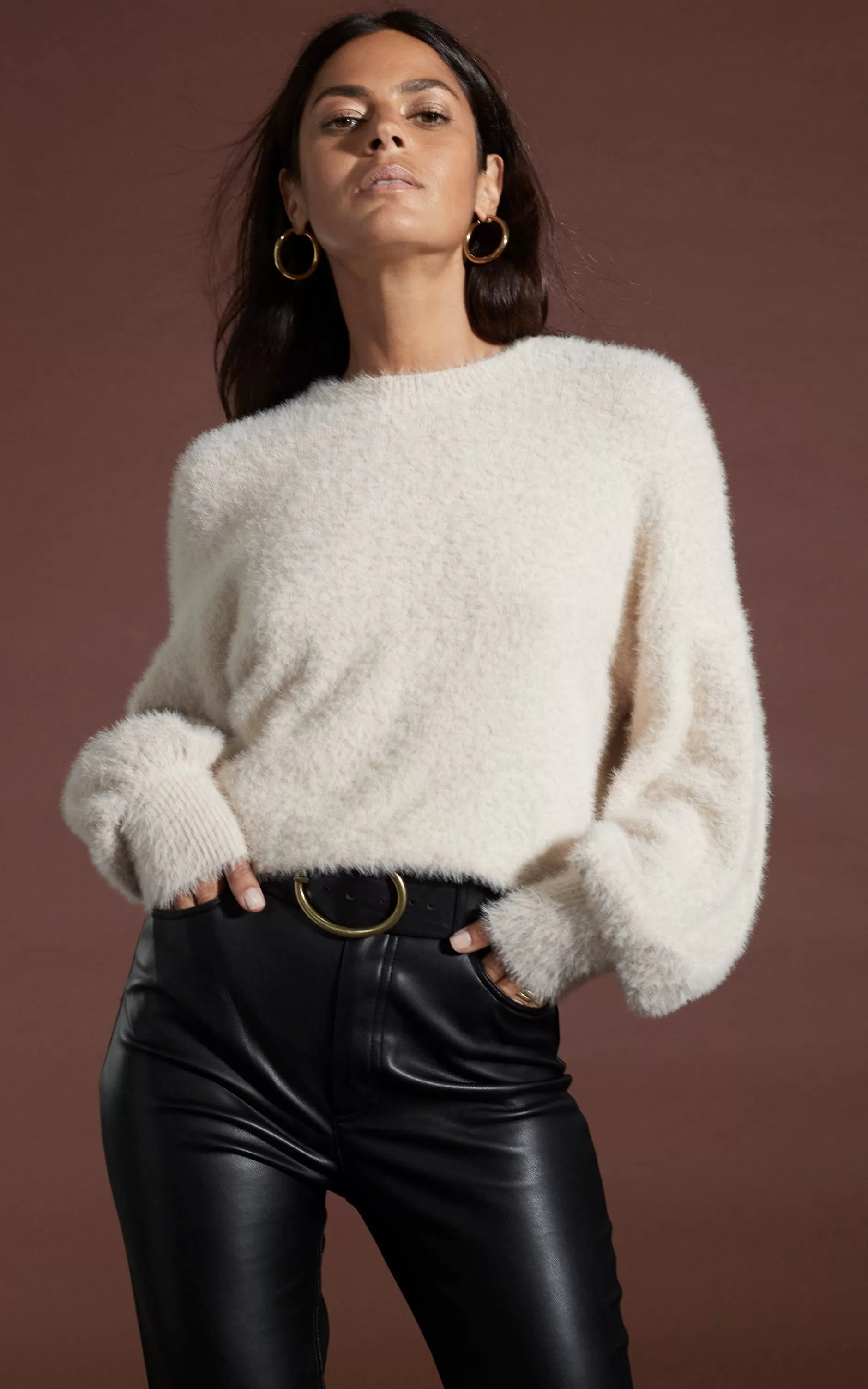 Dancing Leopard Honey Jumper In Beige>Women Knitwear