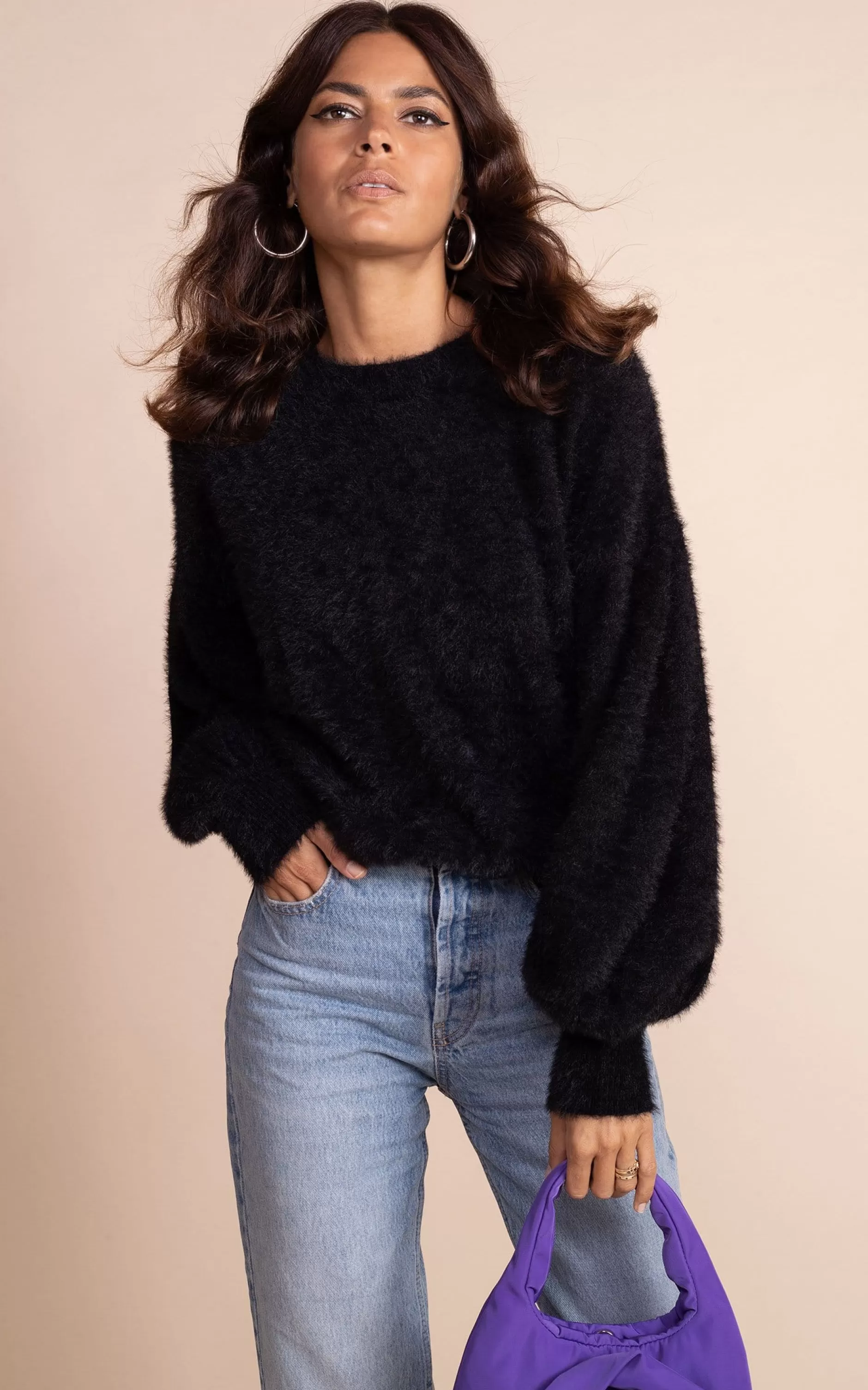 Dancing Leopard Honey Jumper In Black>Women Knitwear