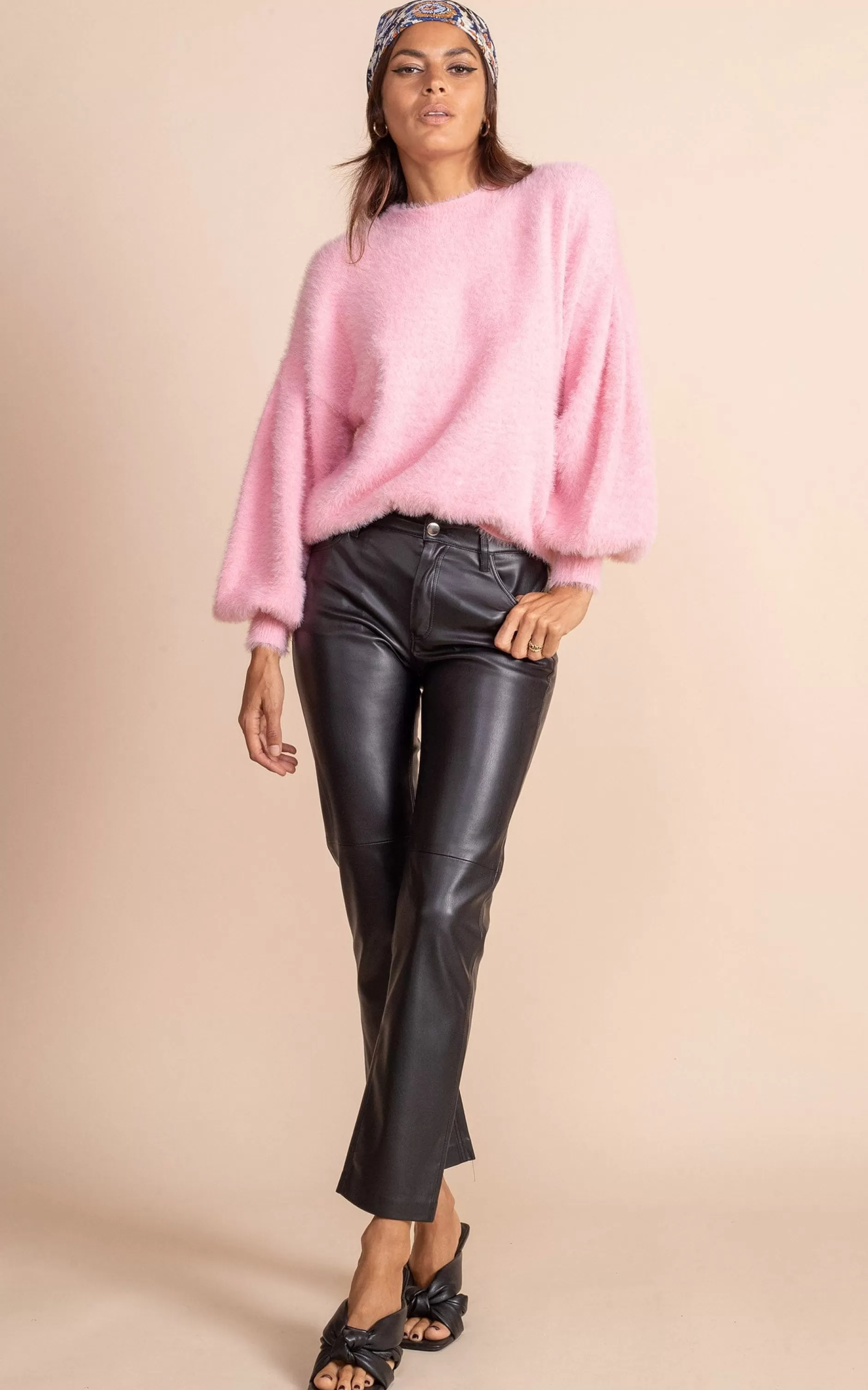 Dancing Leopard Honey Jumper In Candy Pink>Women Knitwear