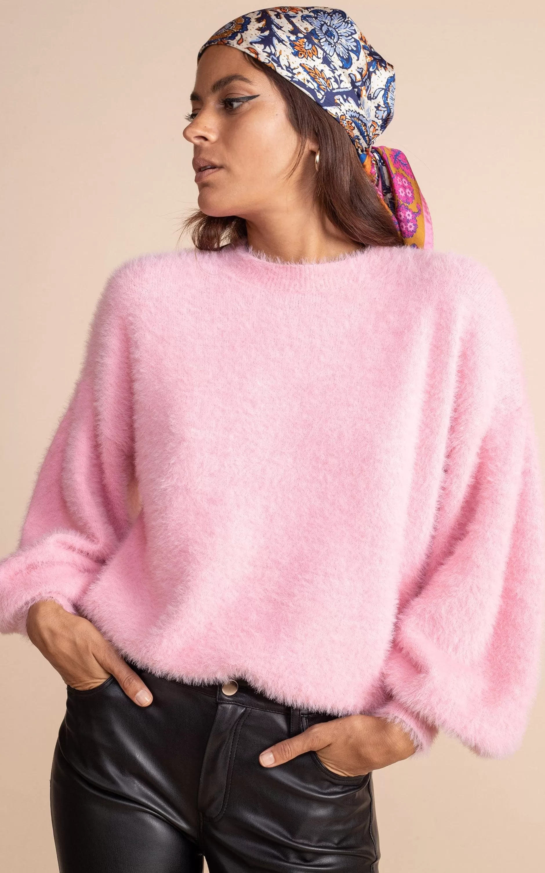 Dancing Leopard Honey Jumper In Candy Pink>Women Knitwear