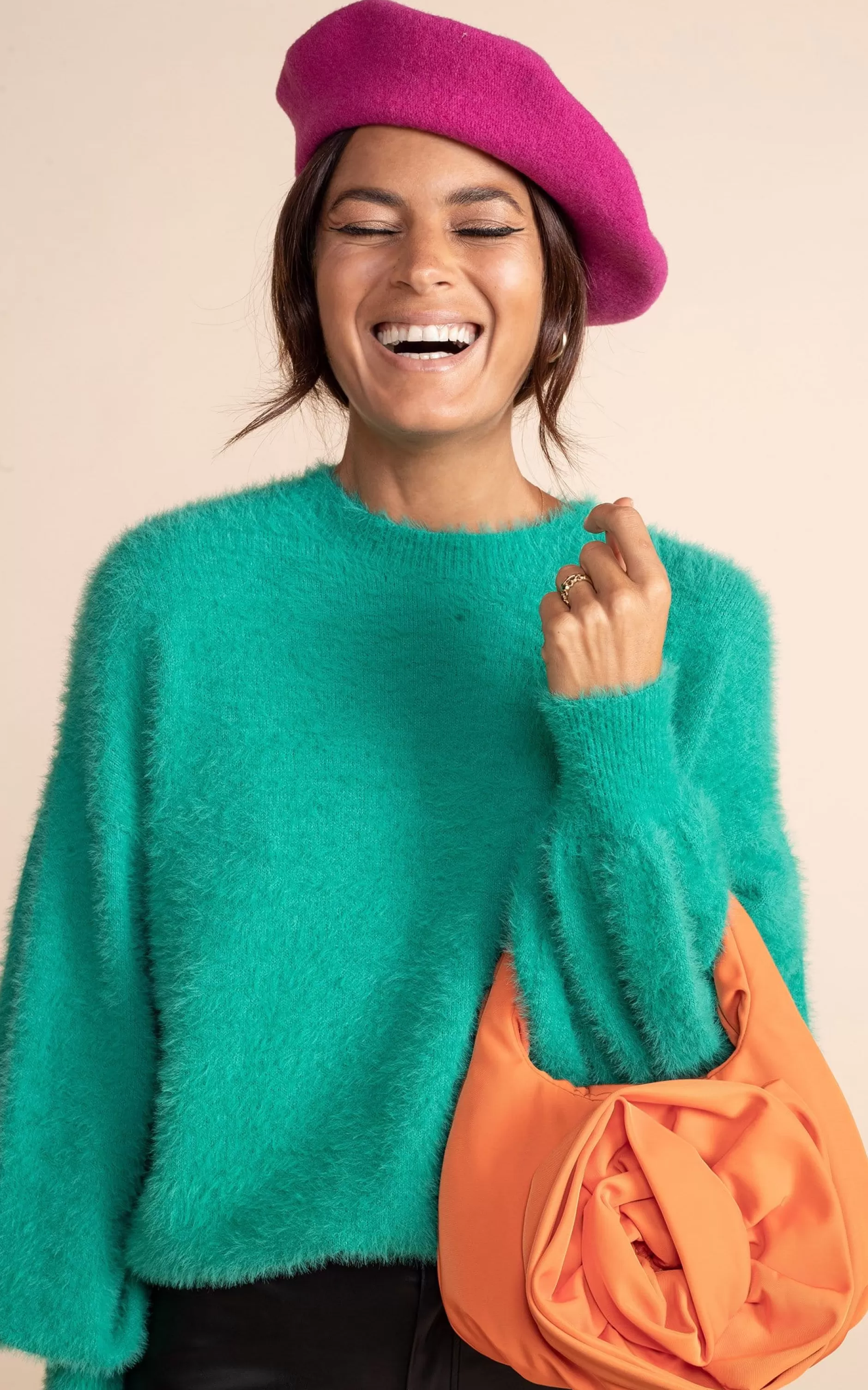 Dancing Leopard Honey Jumper In Vivid Green>Women Knitwear