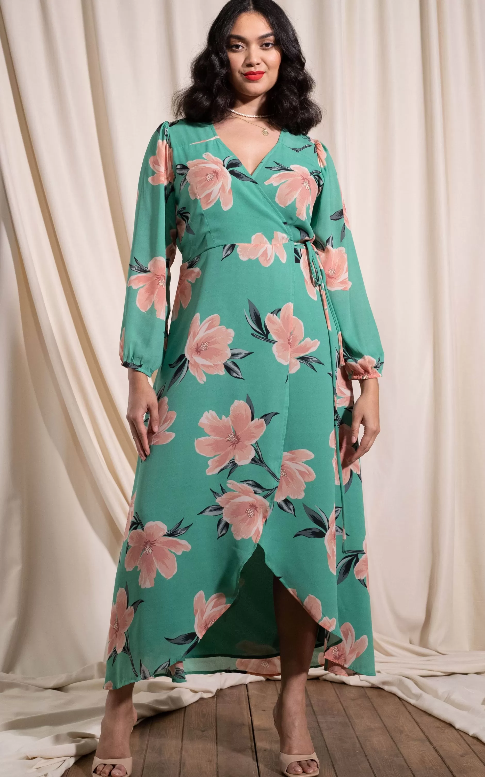 Dancing Leopard Jagger Dress In Sage Base Tulip>Women Dresses