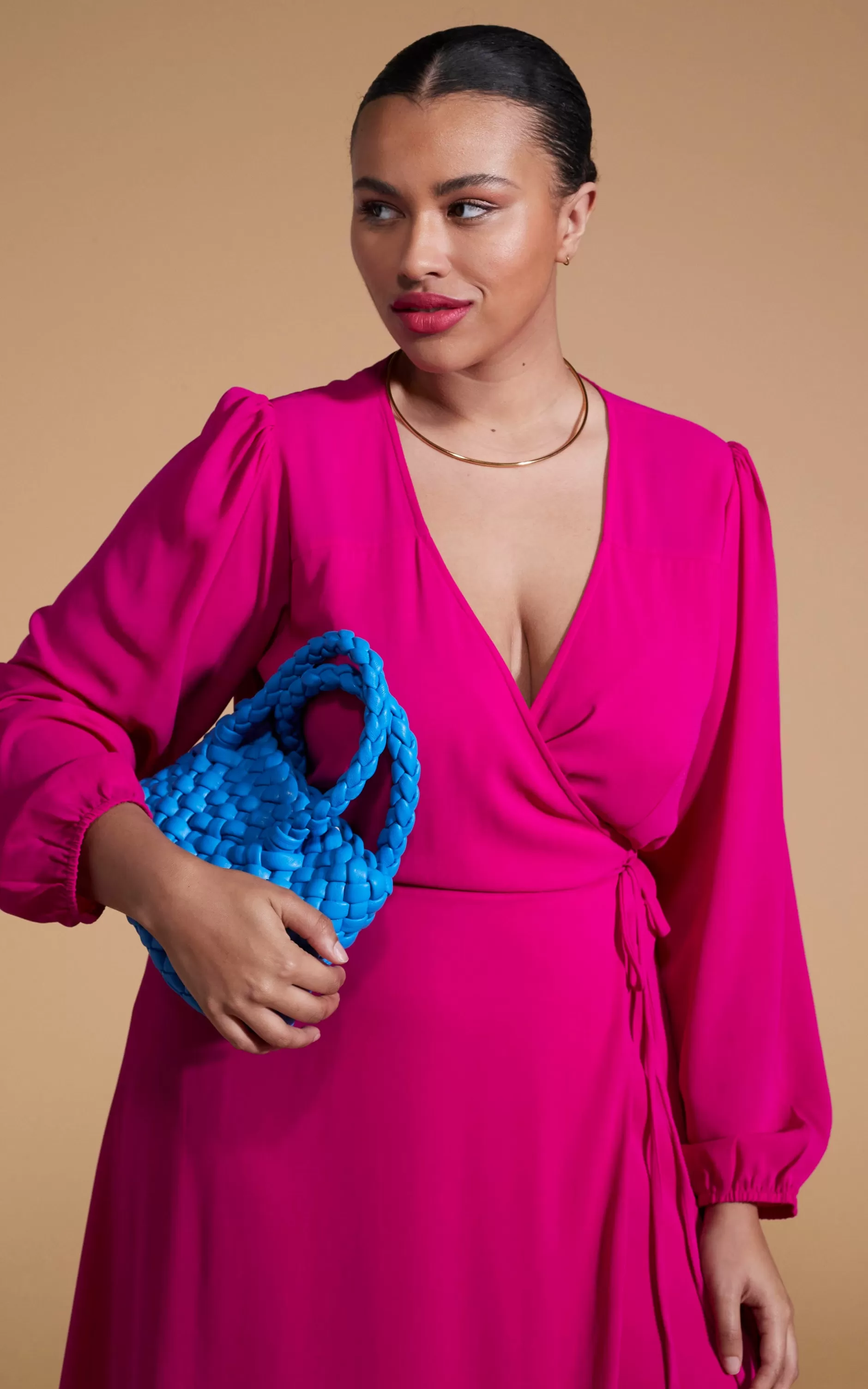 Dancing Leopard Jagger Maxi Dress In Magenta-Extended Sizing>Women Dresses