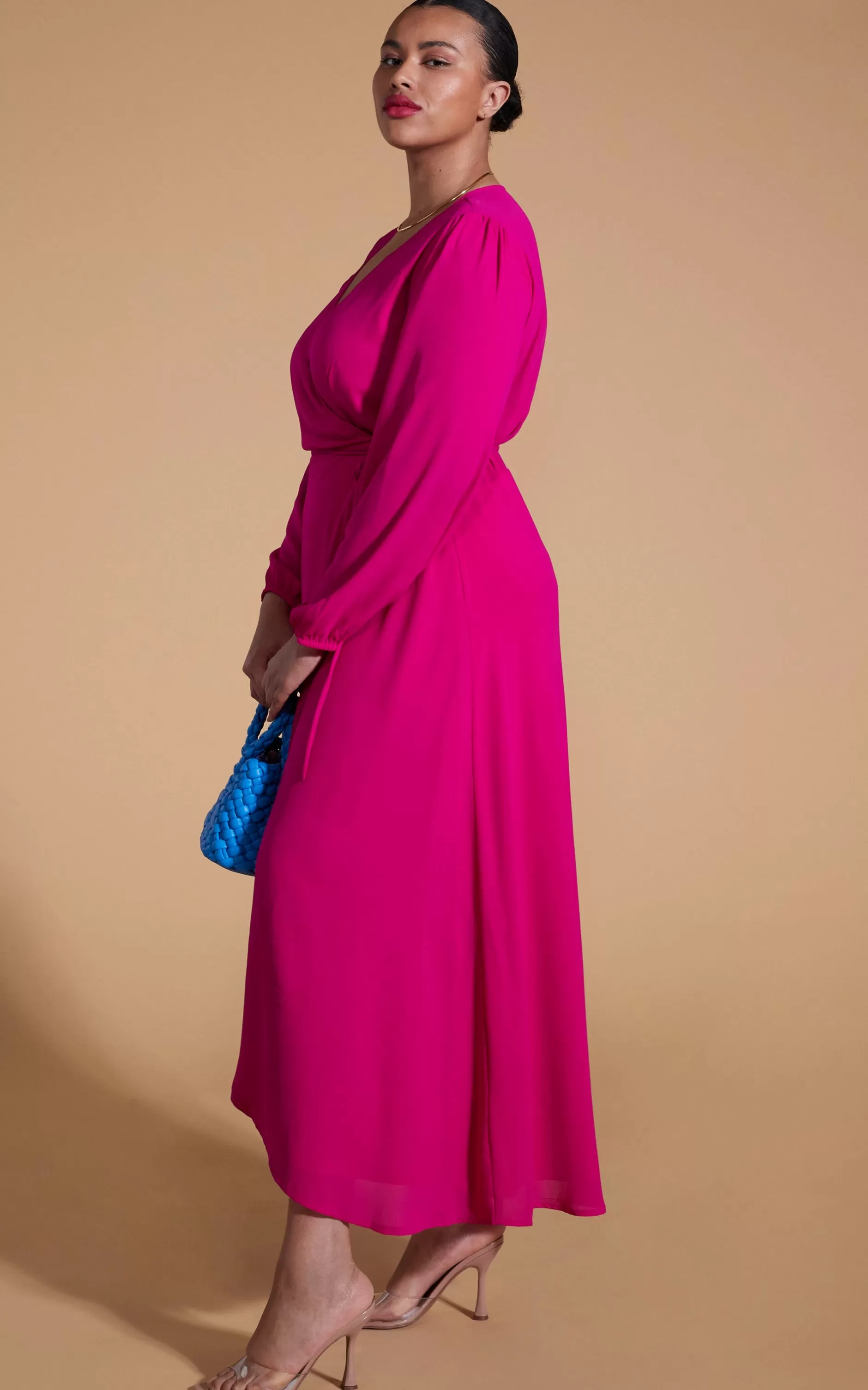 Dancing Leopard Jagger Maxi Dress In Magenta-Extended Sizing>Women Dresses