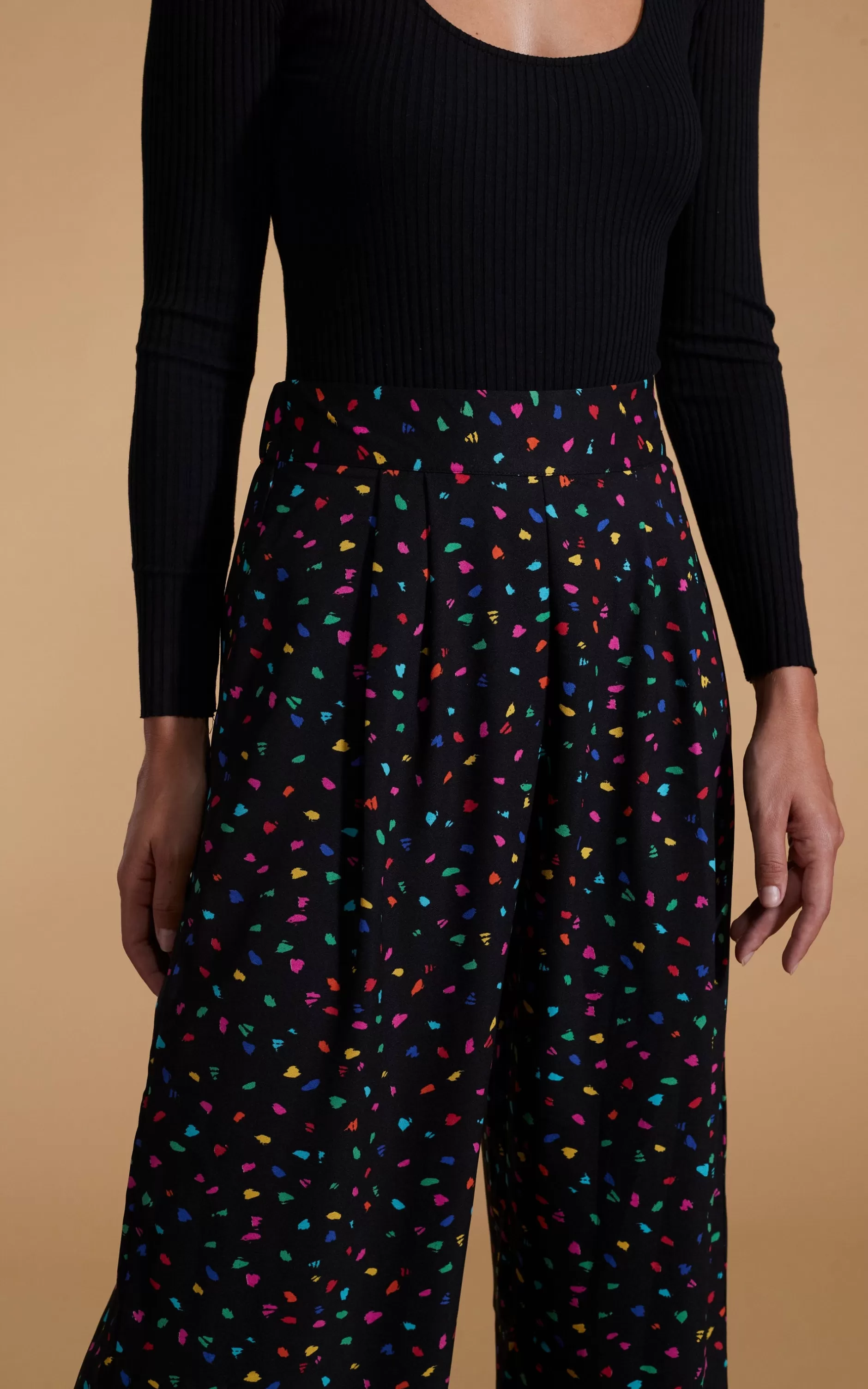 Dancing Leopard Joey Palazzo Trousers In Abstract Multi>Women Trousers