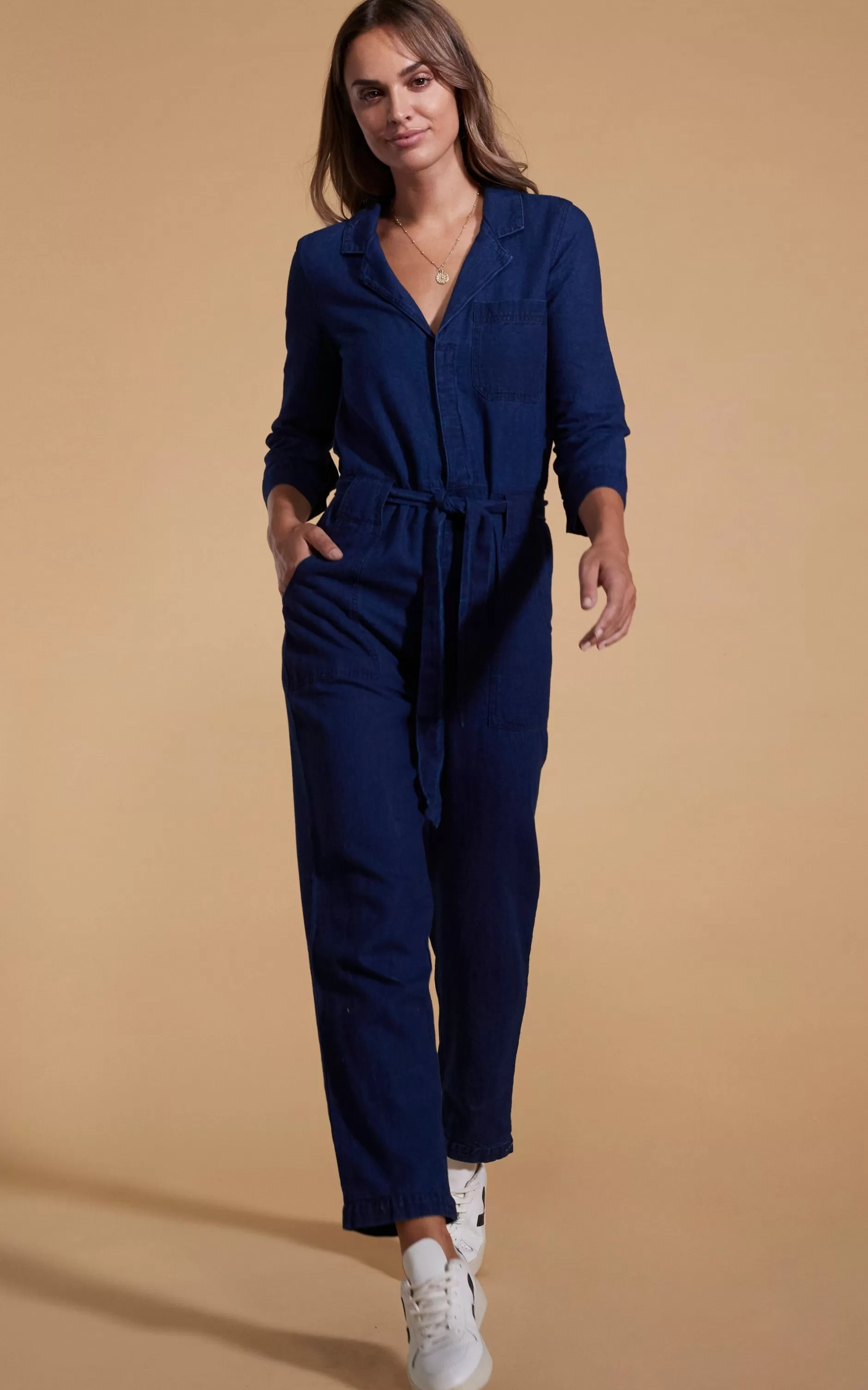 Dancing Leopard Juno Jumpsuit In Denim Blue>Women Jumpsuits