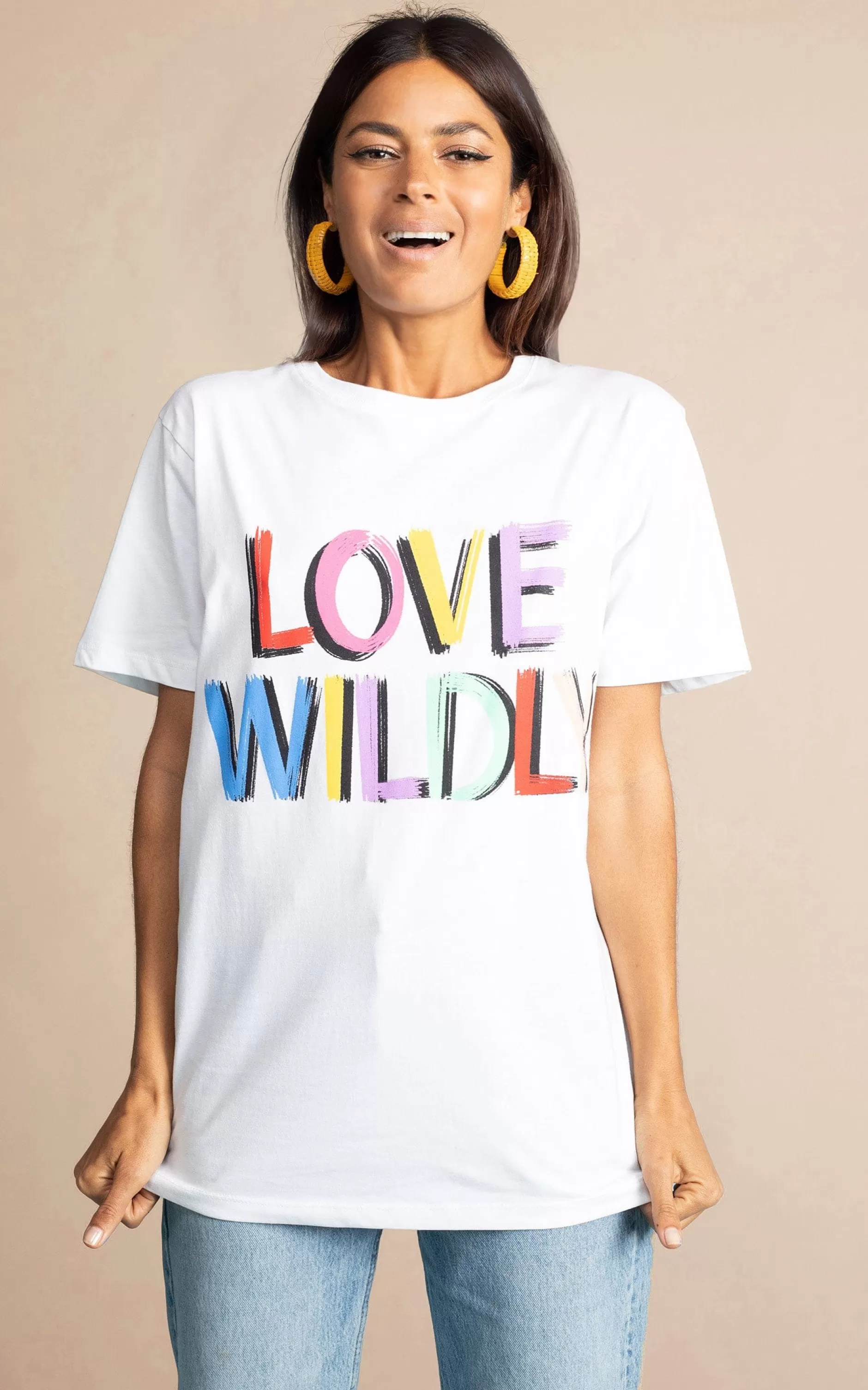 Dancing Leopard Love Wildly Charity T-Shirt For Shelter>Women Tops