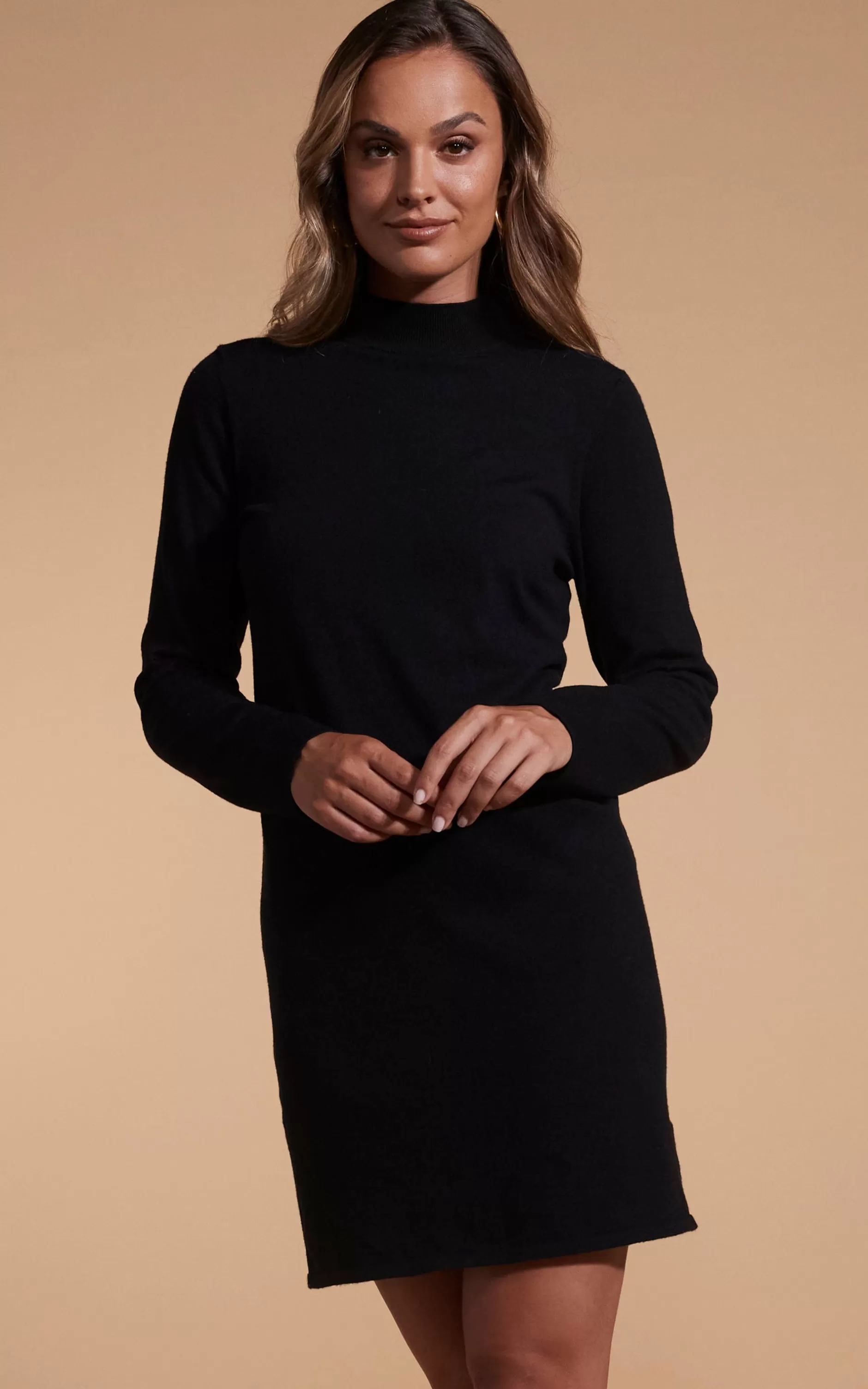 Dancing Leopard Lynx Slouchy Mini Dress In Black>Women Dresses