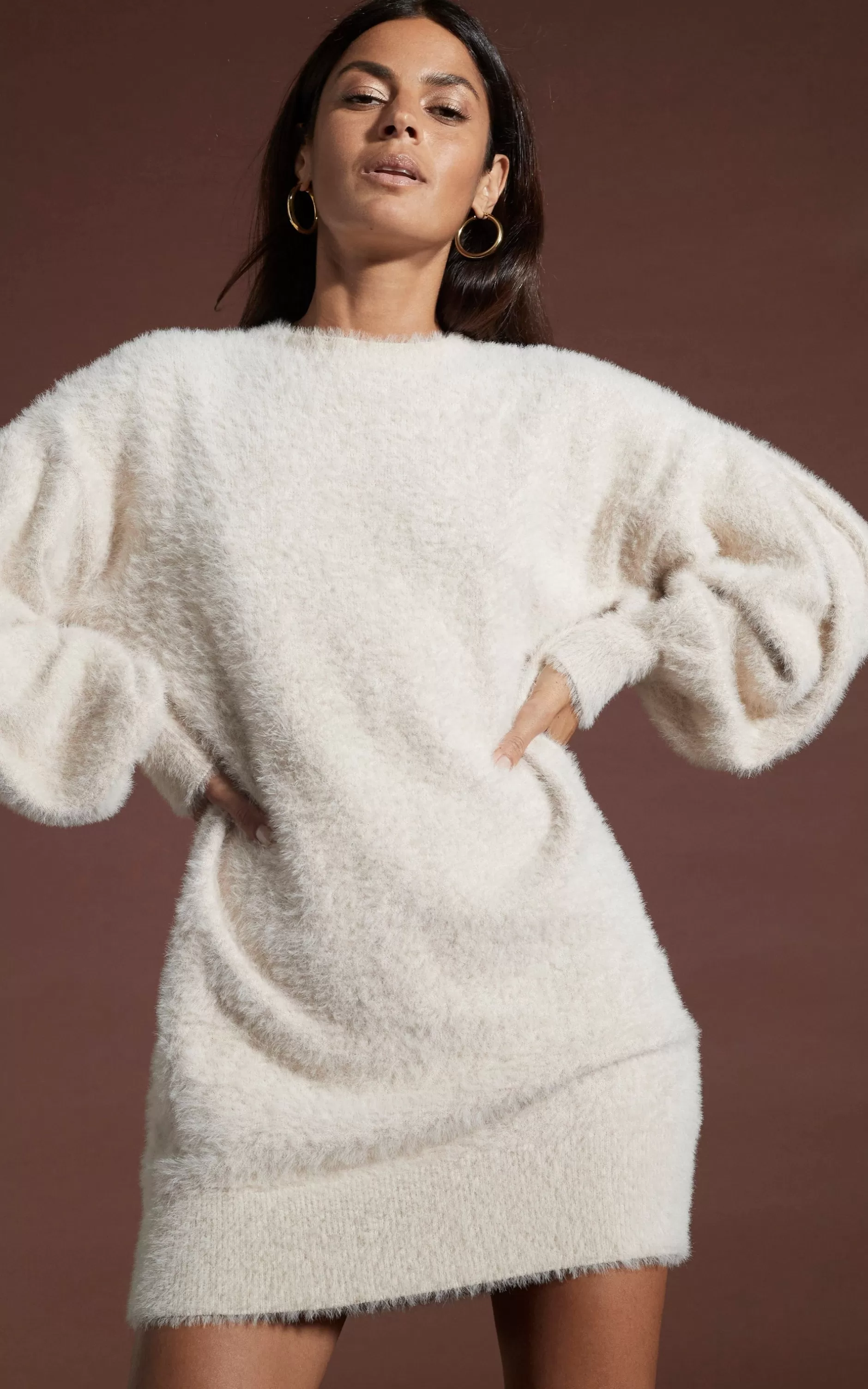 Dancing Leopard Maggie Jumper Dress In Beige>Women Dresses