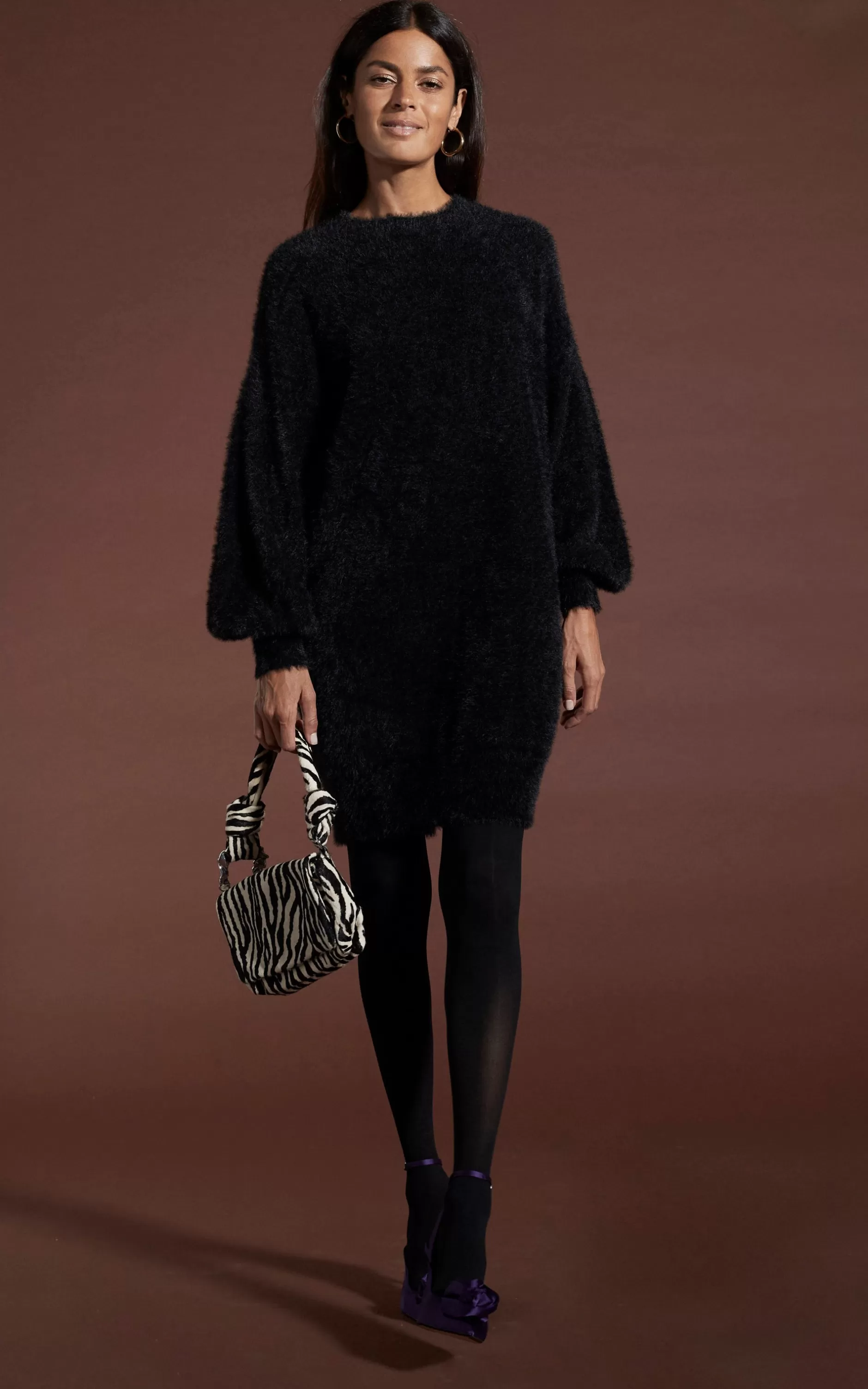 Dancing Leopard Maggie Jumper Dress In Black>Women Dresses