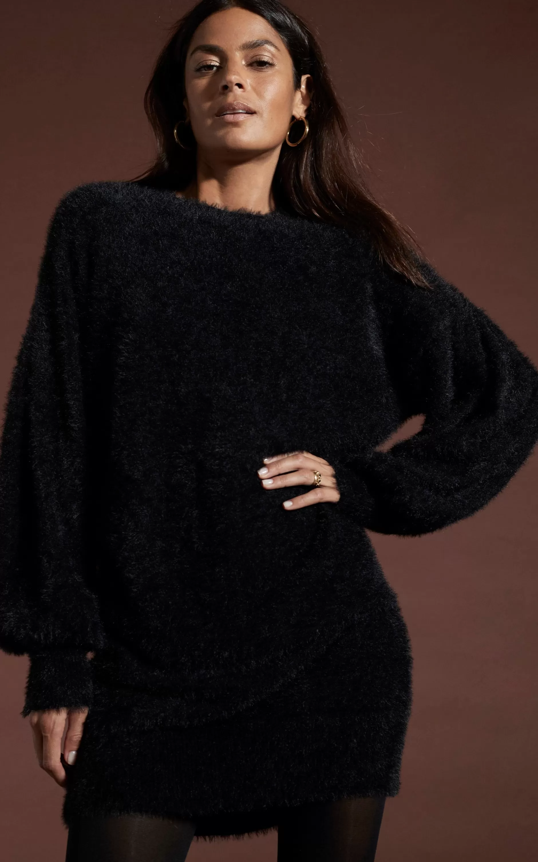 Dancing Leopard Maggie Jumper Dress In Black>Women Dresses