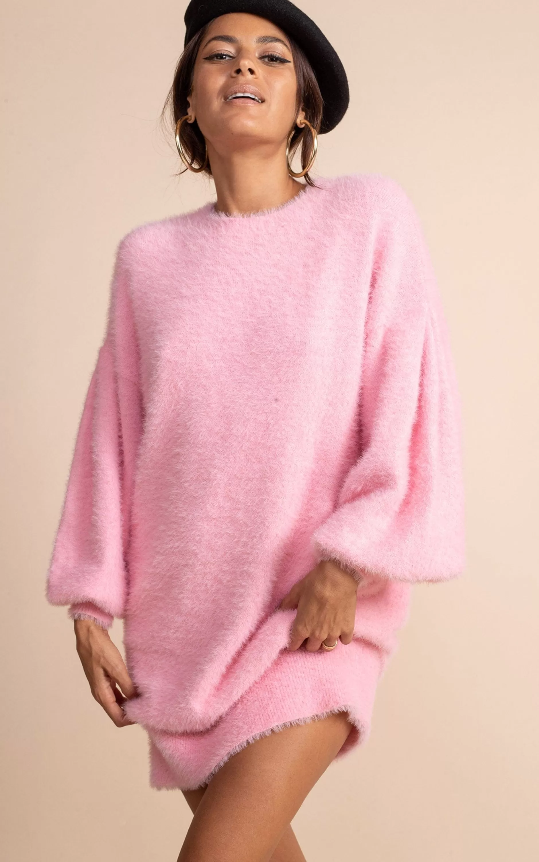 Dancing Leopard Maggie Jumper Dress In Candy Pink>Women Dresses