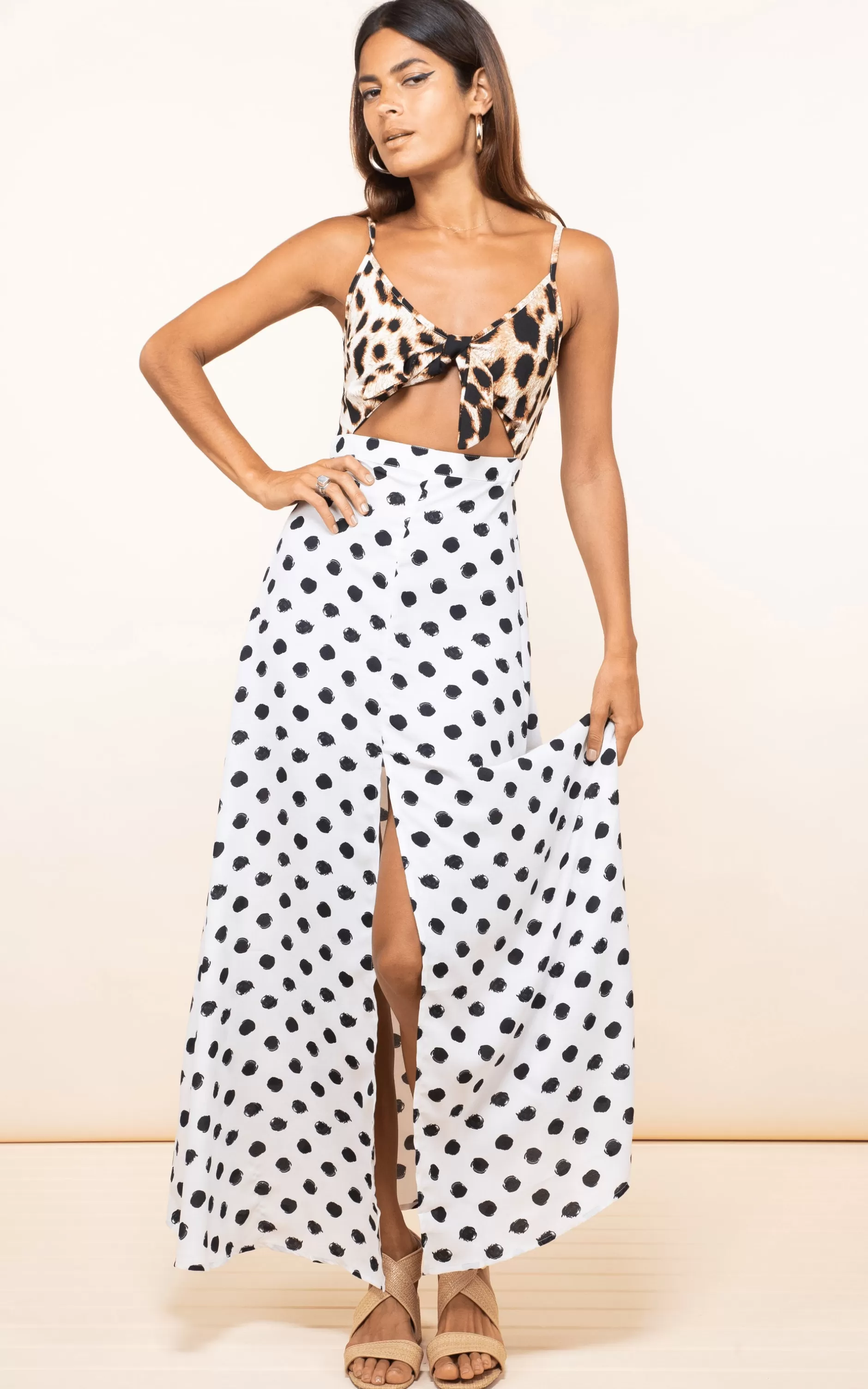 Dancing Leopard Malibu Dress Polka Dot & Leopard>Women Dresses