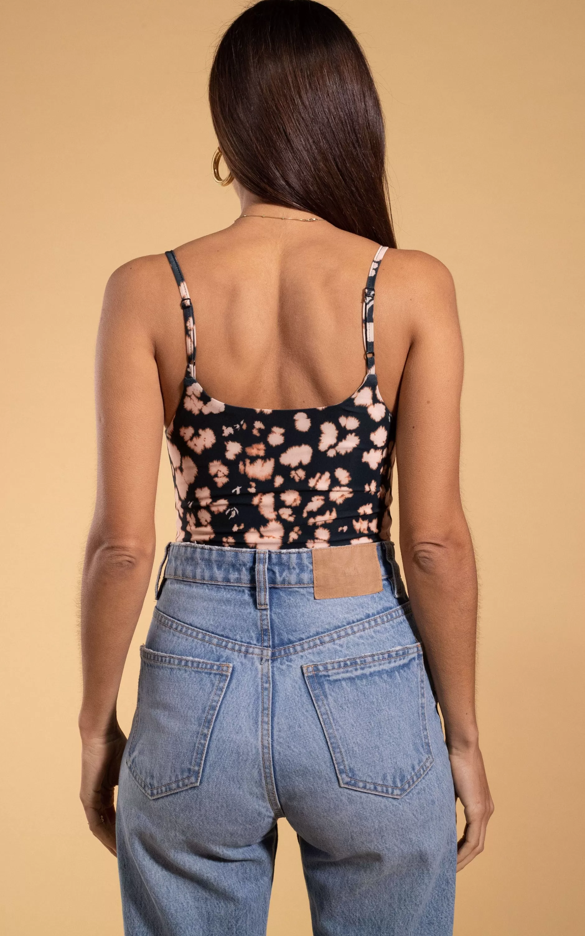 Dancing Leopard Midori V-Neck Bodysuit In Beige Inky Leopard>Women Tops