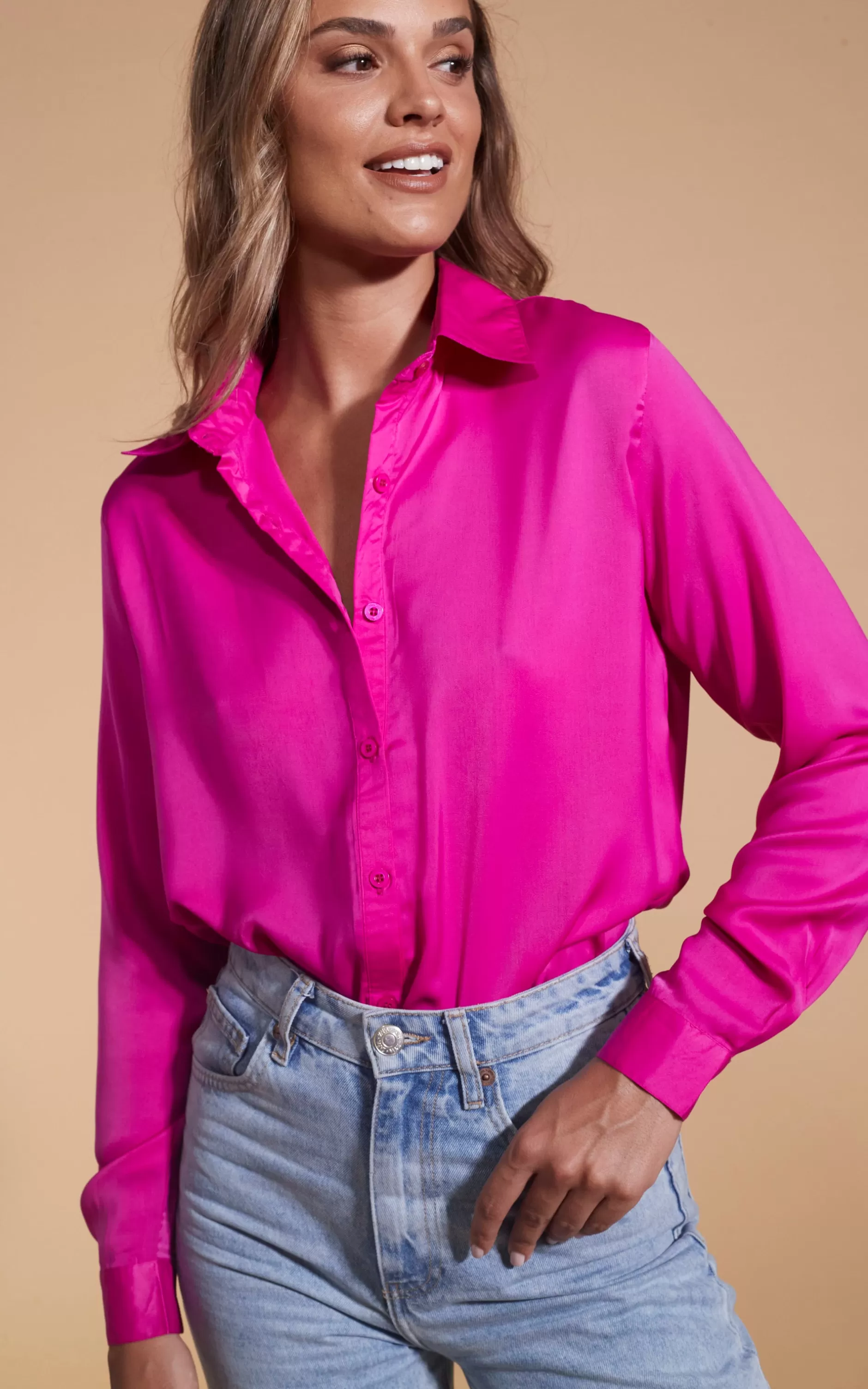 Dancing Leopard Nevada Shirt In Magenta>Women Shirts