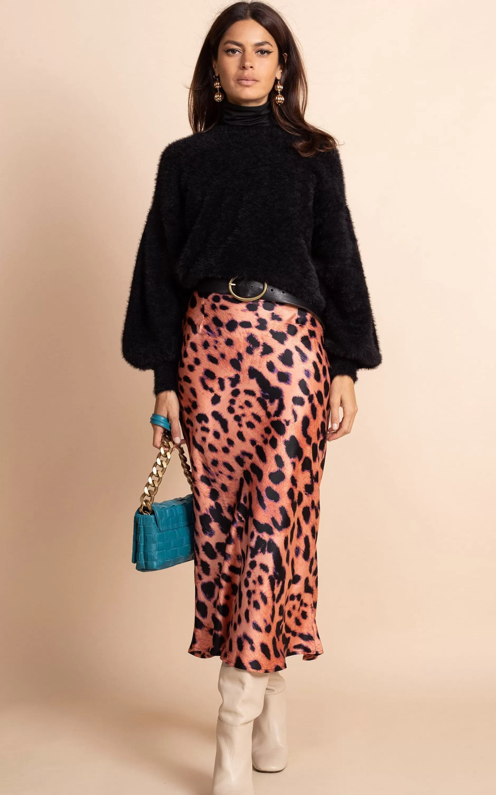 Dancing Leopard Renzo Skirt In Plorange Leopard>Women Skirts