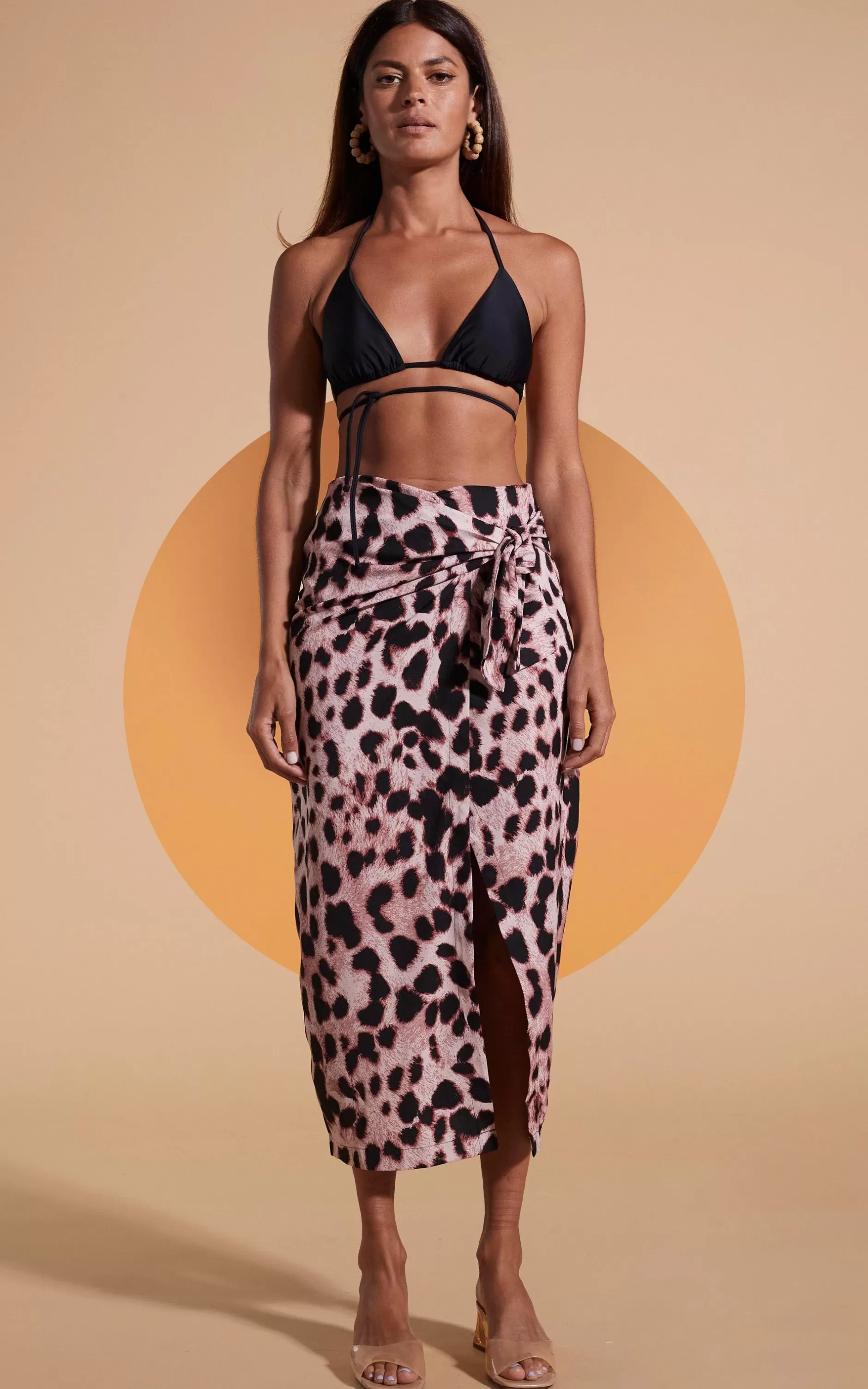Dancing Leopard River Skirt In Blush Leopard>Women Skirts