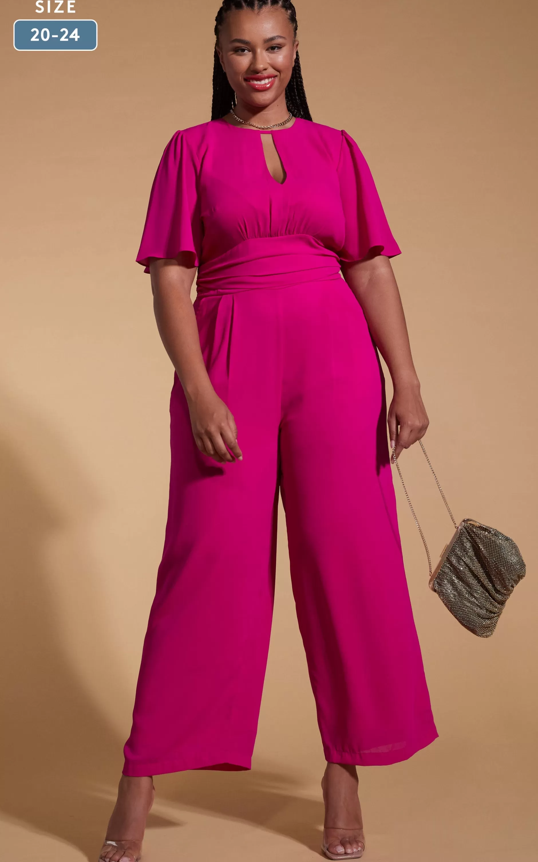 Dancing Leopard Silva Jumpsuit In Magenta- Extended Sizing>Women Jumpsuits