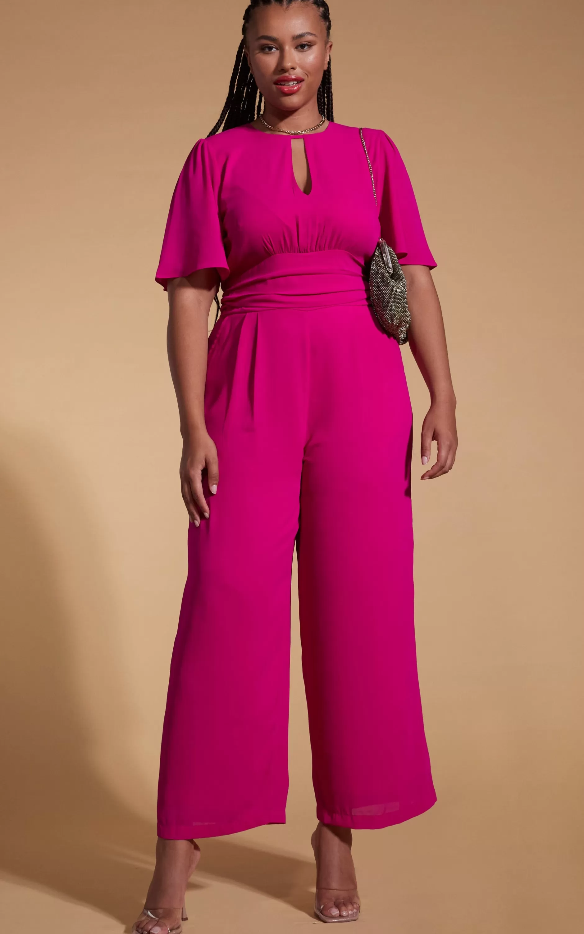 Dancing Leopard Silva Jumpsuit In Magenta- Extended Sizing>Women Jumpsuits