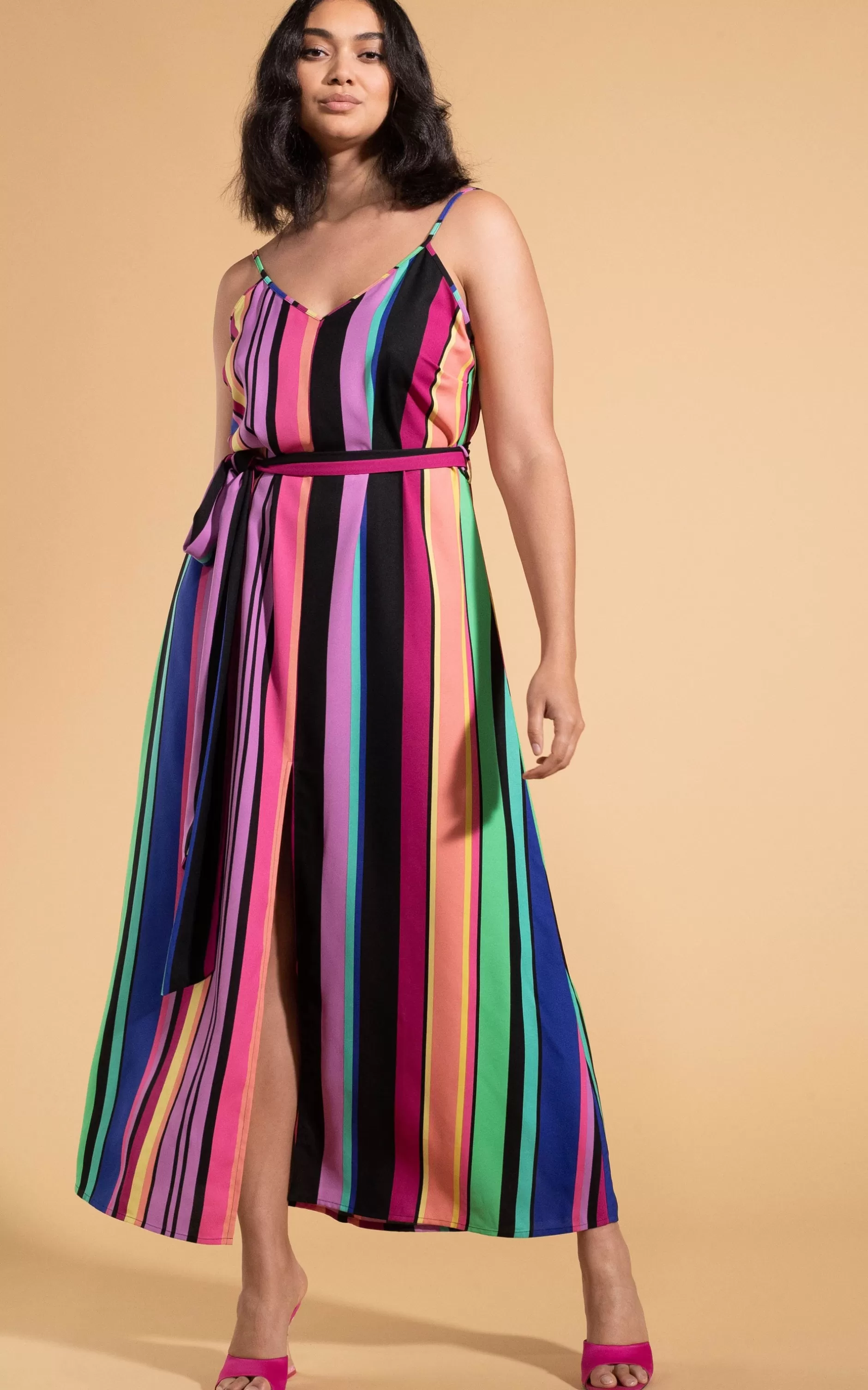 Dancing Leopard Sookie Slip Dress In Stripe>Women Dresses