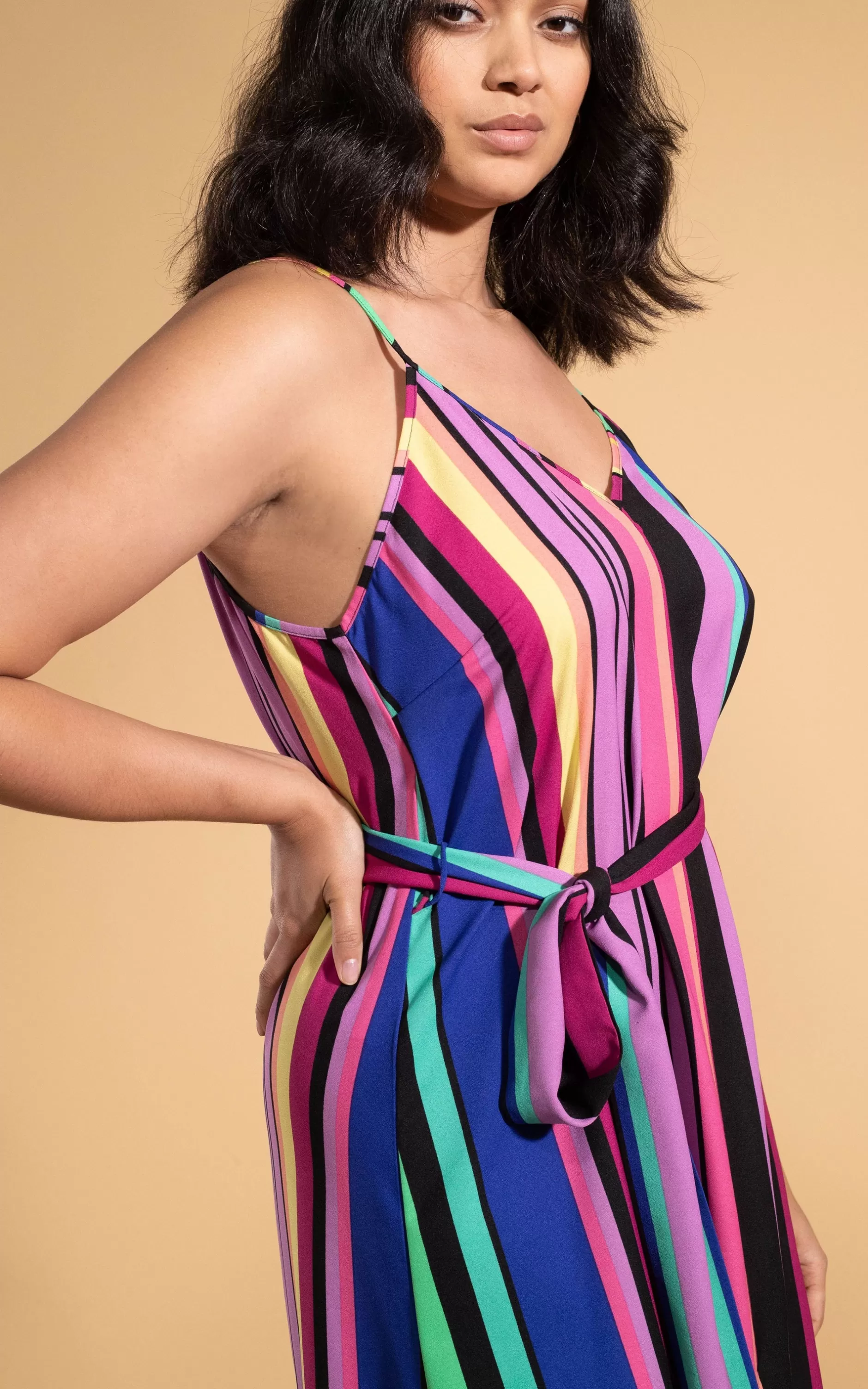 Dancing Leopard Sookie Slip Dress In Stripe>Women Dresses