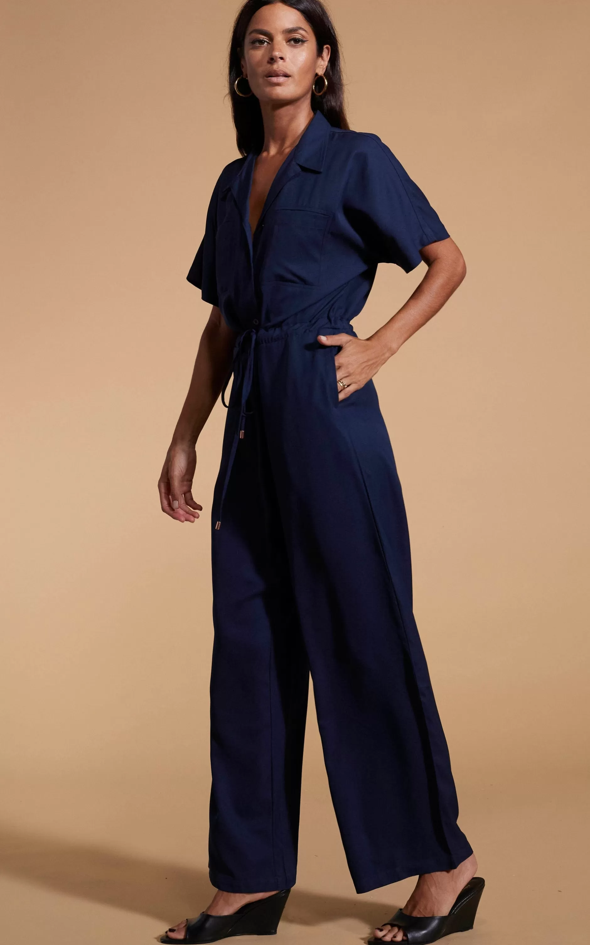 Dancing Leopard Zeta Jumpsuit In Navy>Women Jumpsuits